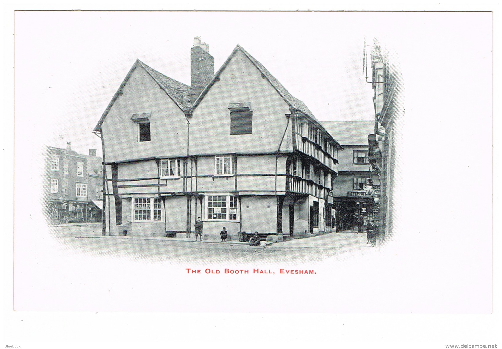 RB 1134 - Early Un-Divided Back Postcard - The Old Booth Hall Evesham - Worcestershire - Autres & Non Classés