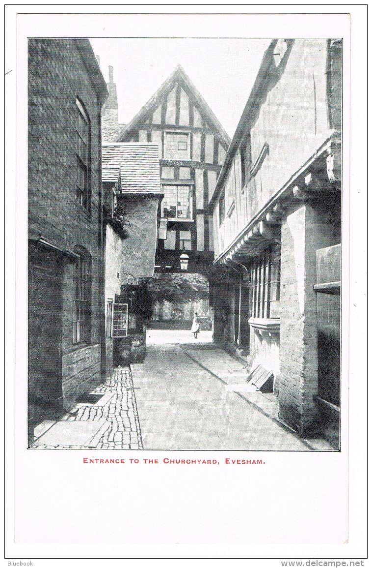 RB 1134 - Early Un-Divided Back Postcard - Evesham Churchyard Entrance - Worcestershire - Autres & Non Classés