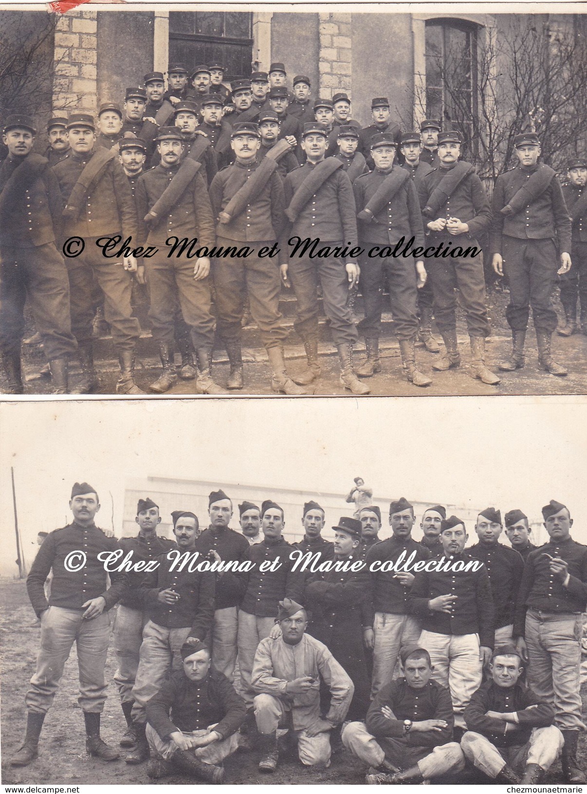TOUL 1913 - 6 EME REGIMENT D ARTILLERIE DE FORTERESSE - MEURTHE ET MOSELLE PUY MALSIGNAT CREUSE - LOT DE 2 CARTES PHOTOS - Régiments