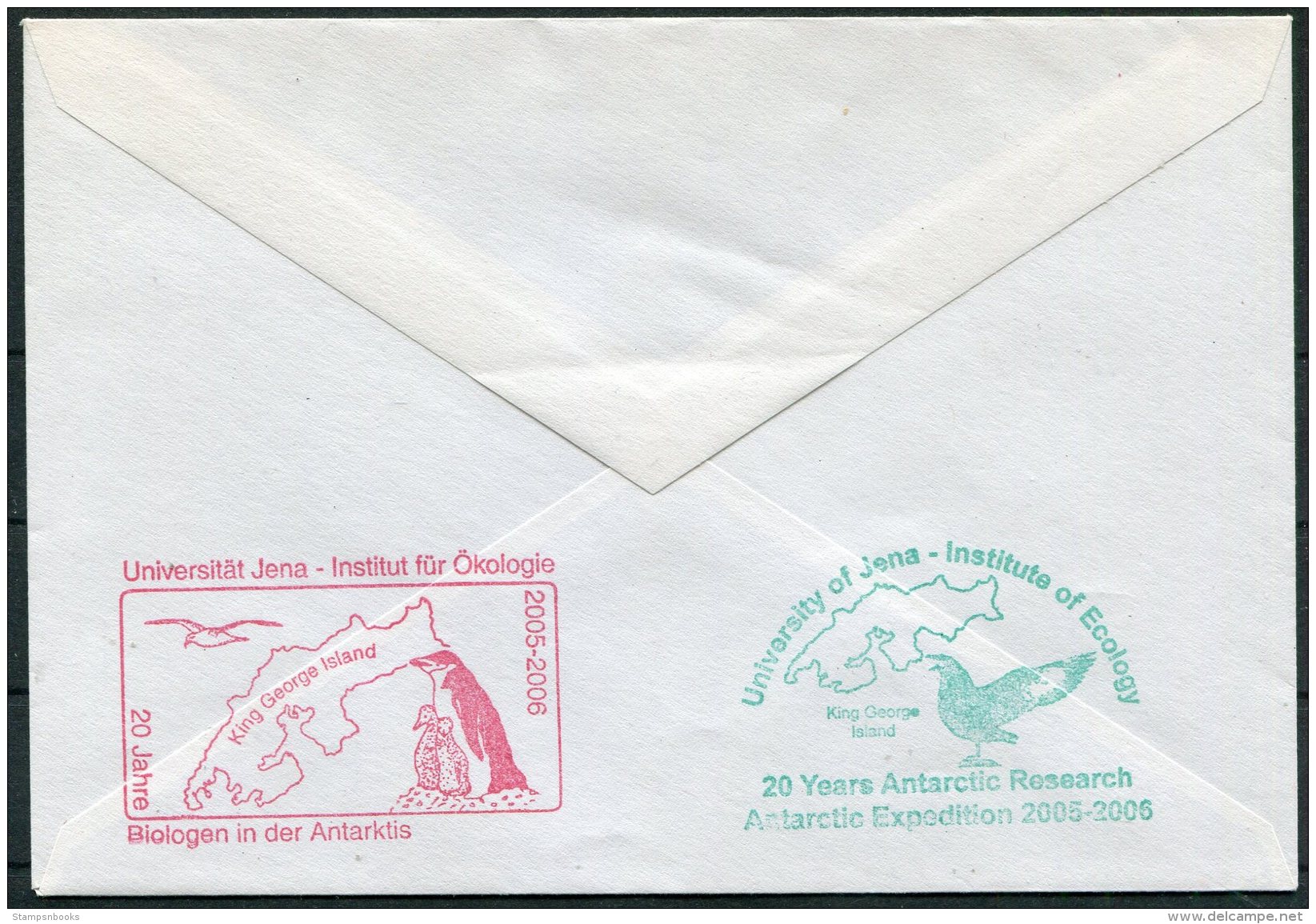 2005/6 MS HANSEATIC Hapag Lloyd Ship Cover. Russia Chile Bellinghausen Penguins Jena Expedition Antarctic - Chile