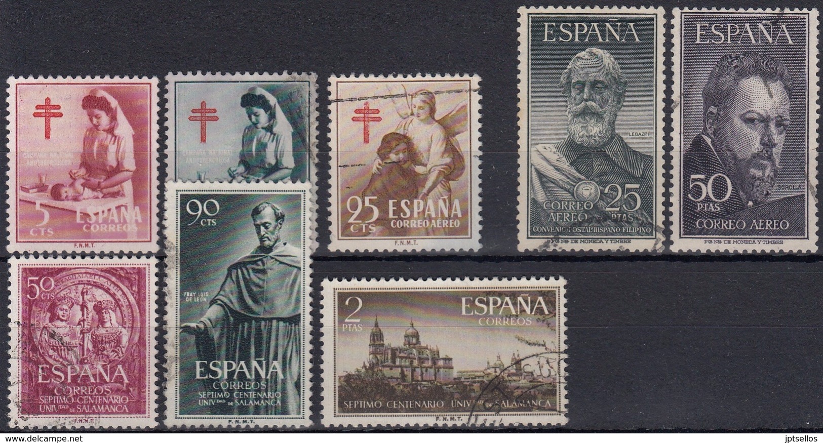 ESPAÑA 1953 Nº 1121/1128 AÑO USADO COMPLETO,8 SELLOS - Full Years