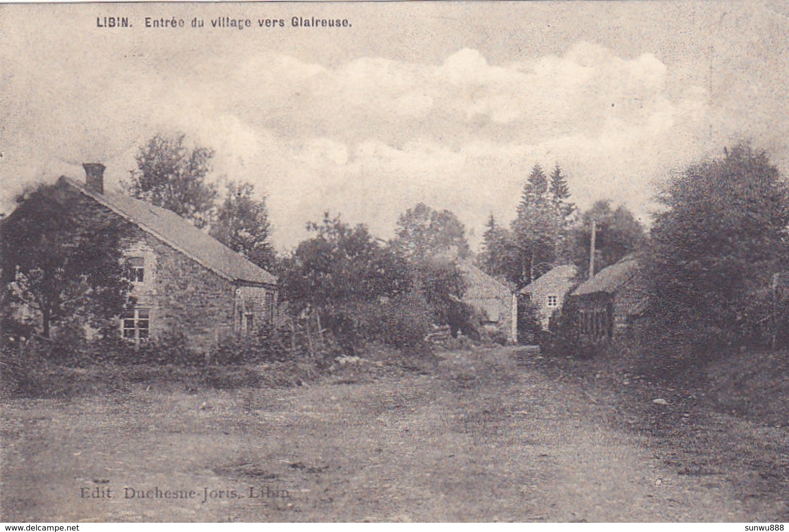 Libin - Entrée Du Village Vers Glaireuse (Edit. Duchesne-Joris, 1911) - Libin