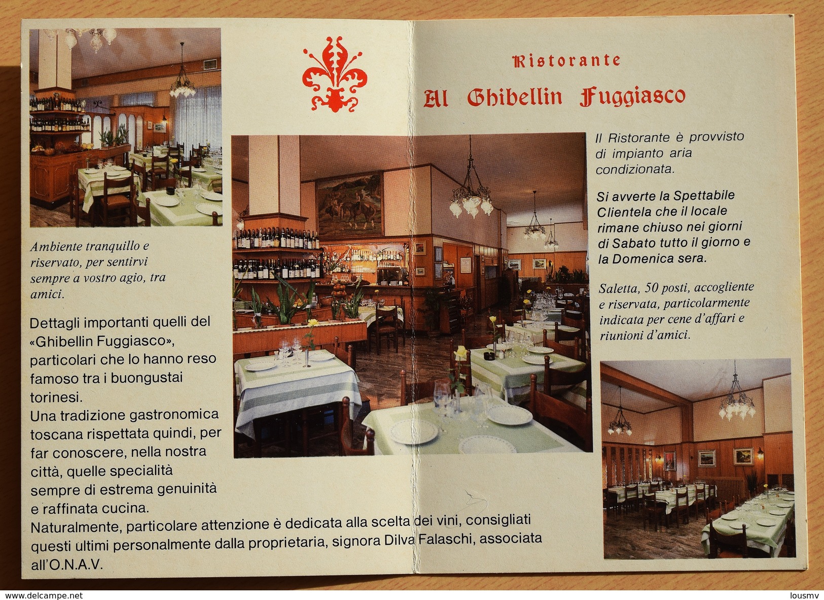 Torino - Al Ghibellin Fuggiasco - Ristorante - Via Tunisi - (n°7190) - Bares, Hoteles Y Restaurantes