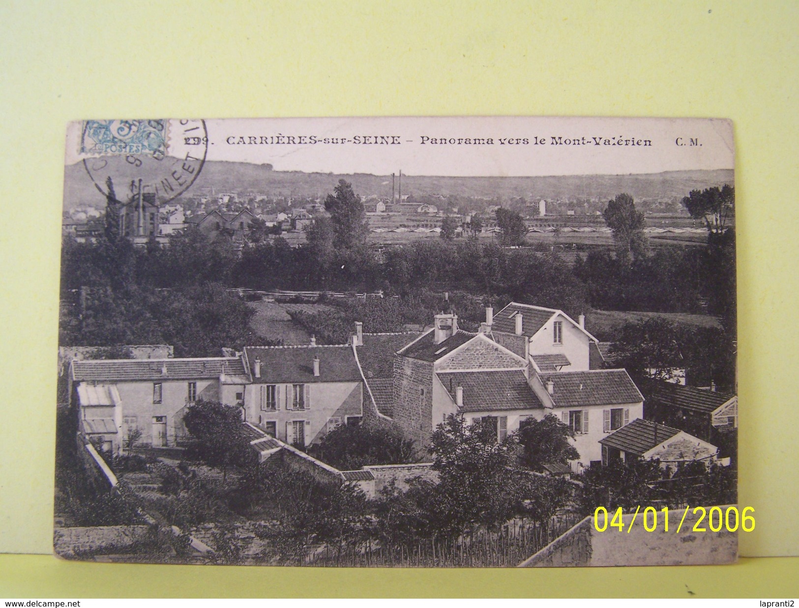 CARRIERES-SUR-SEINE (YVELINES) PANORAMA VERS LE MONT-VALERIEN. - Carrières-sur-Seine