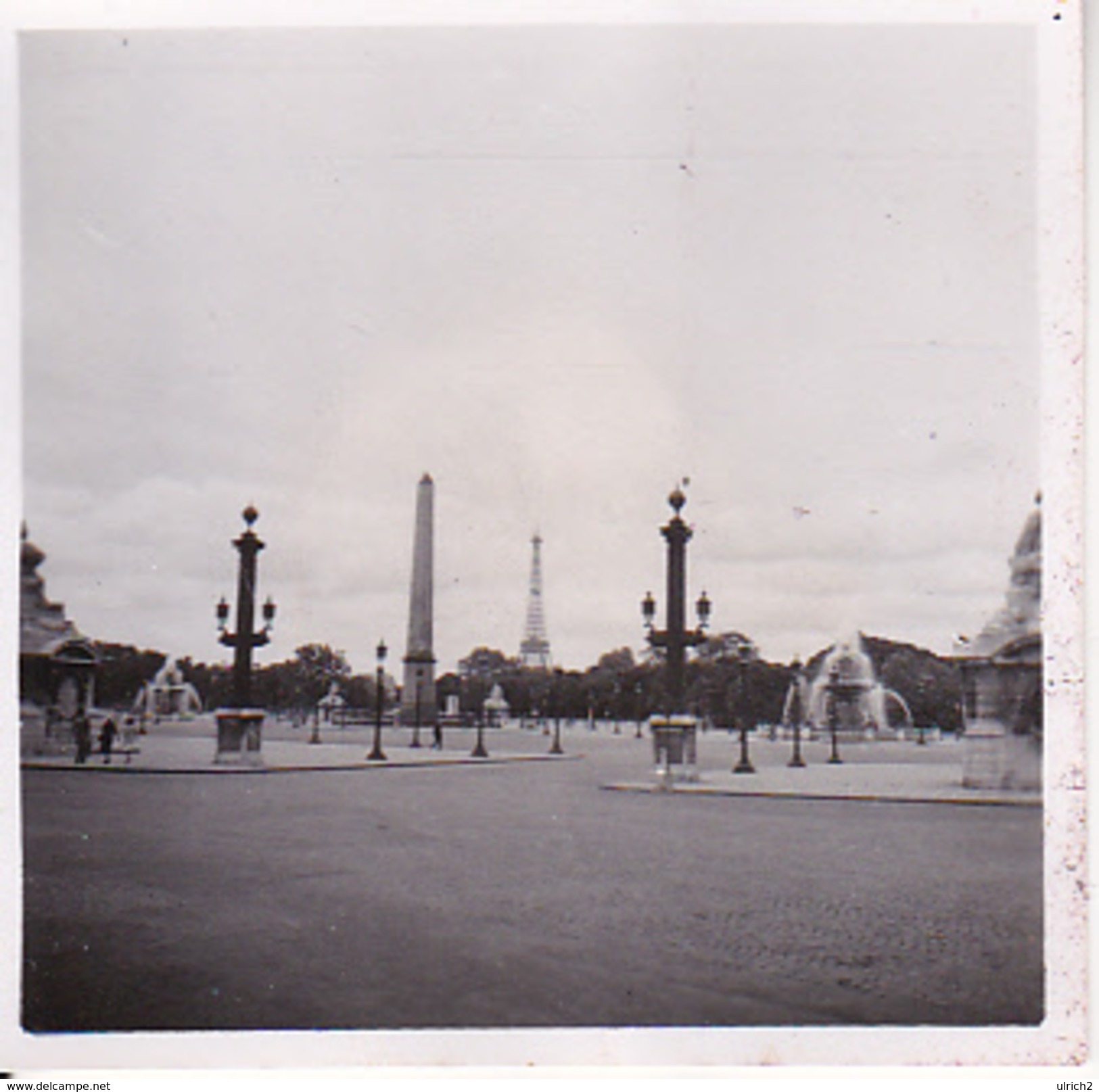 Foto Paris - Place De La Concorde - Eiffelturm - Ca. 1940 - 5*5cm (25983) - Orte