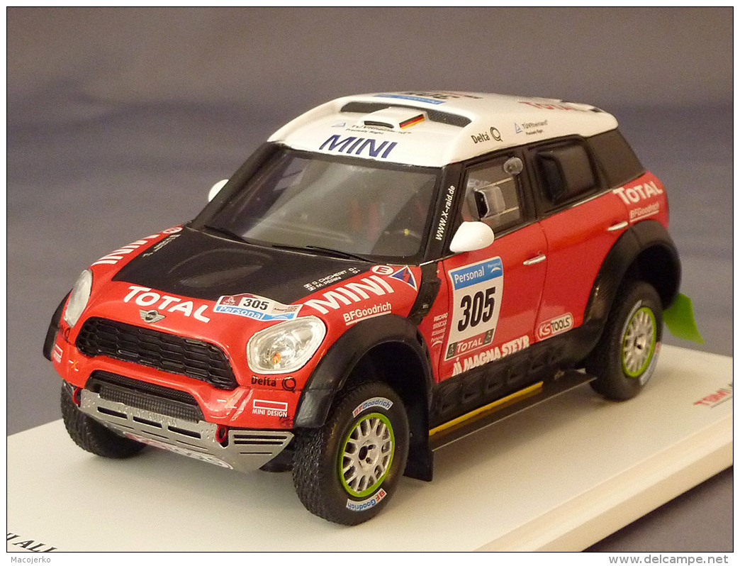 True Scale Miniatures 114351, Mini All4 Racing #305, Dakar 2011, Chicherit - Perin, 1:43 - Autres & Non Classés