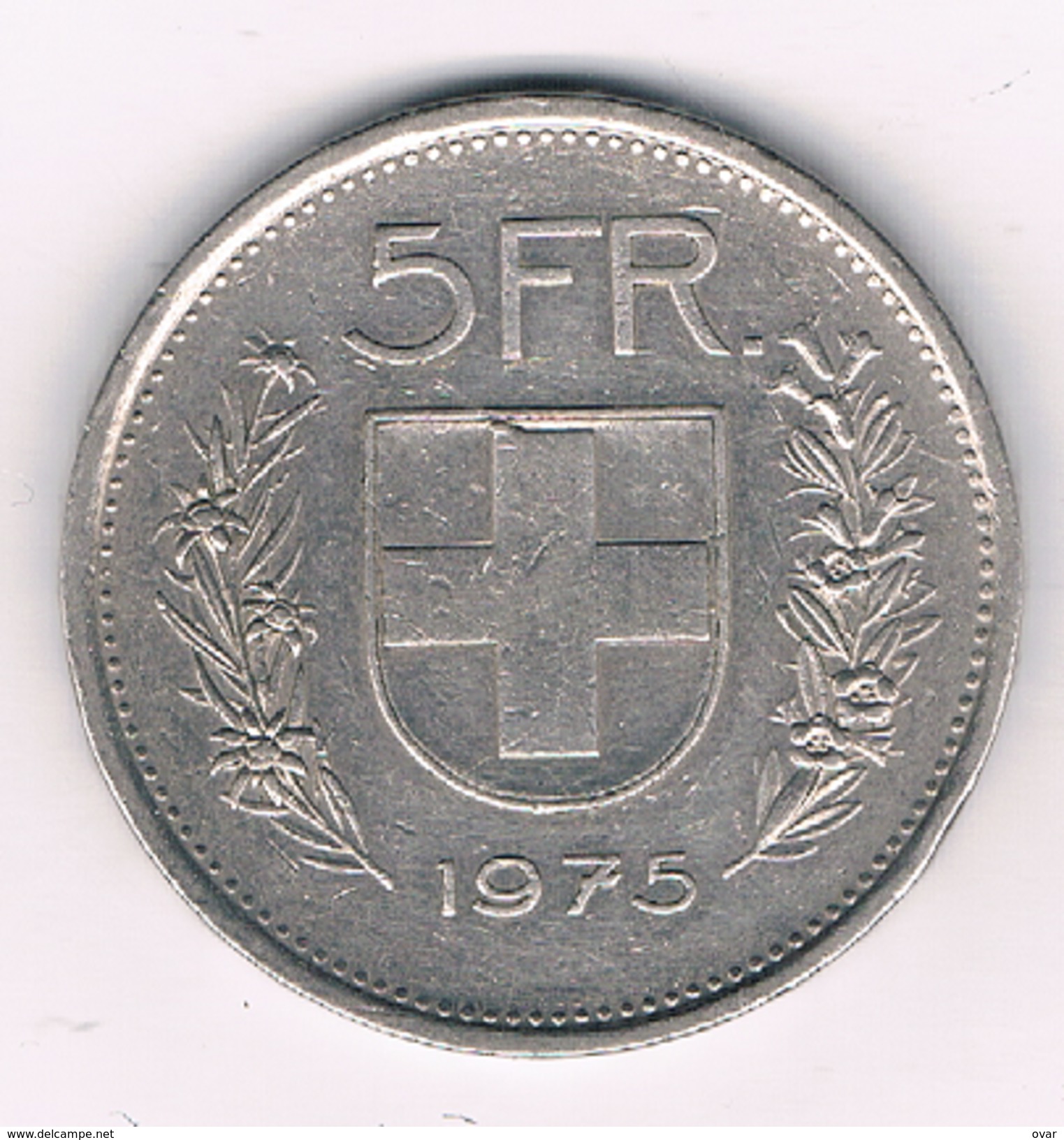 5 FRANCS 1975 ZWITSERLAND /226B/ - Autres & Non Classés