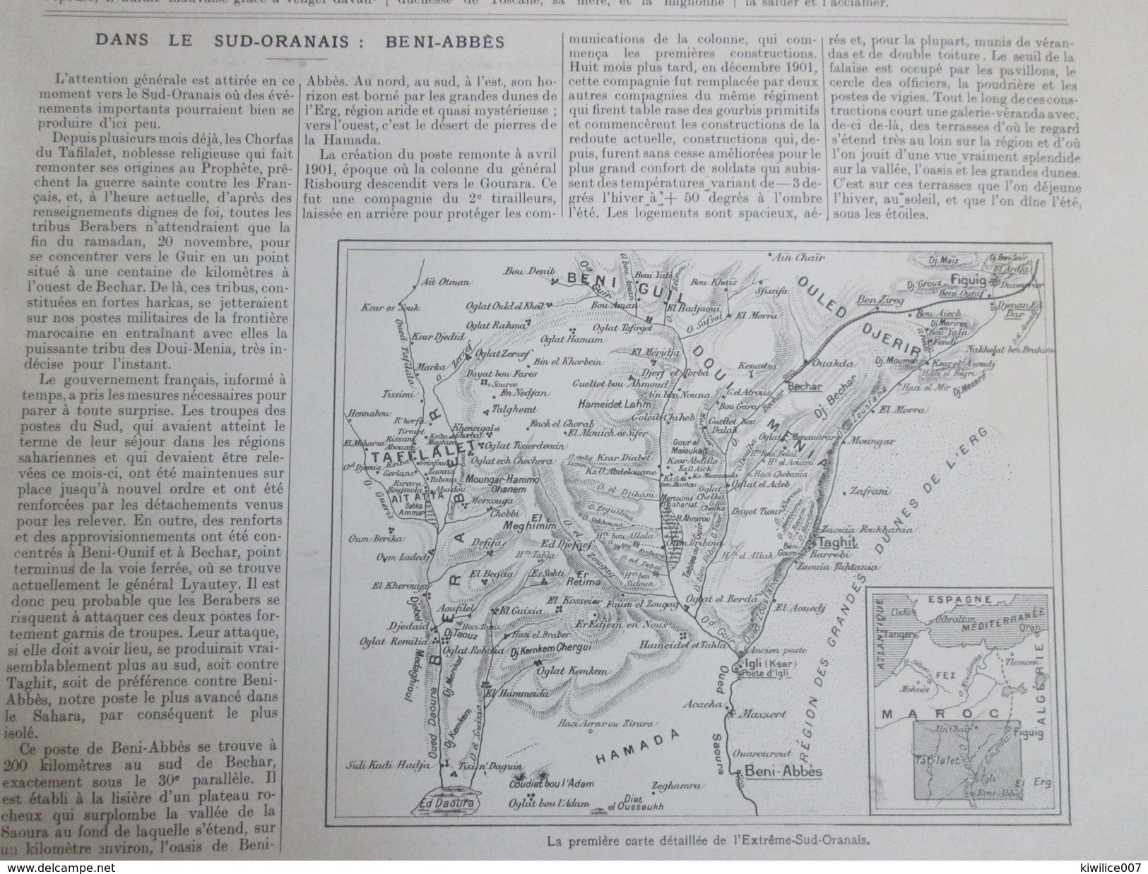 SUD ORANNAIS Oran   BENI-ABBES  MAROC ALGERIE - Sin Clasificación