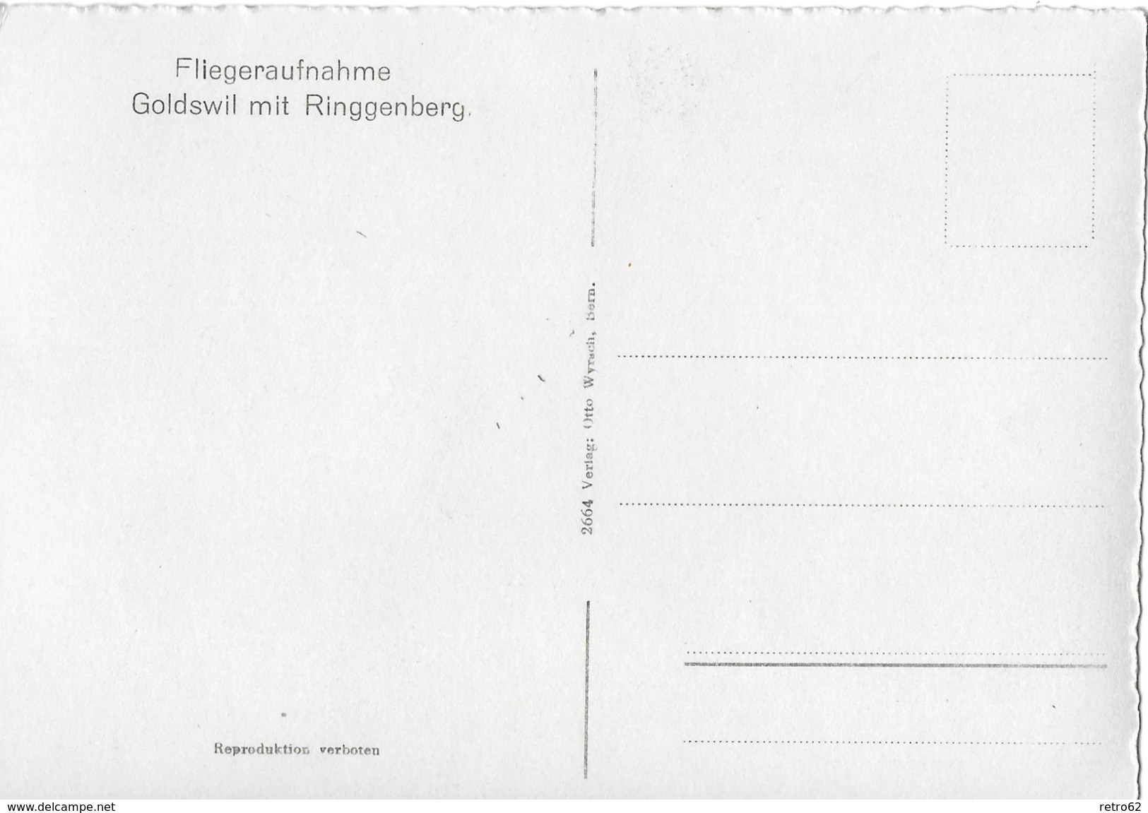GOLDSWIL MIT RINGGENBERG &rarr; Fliegeraufnahme Ca.1950 - Ringgenberg