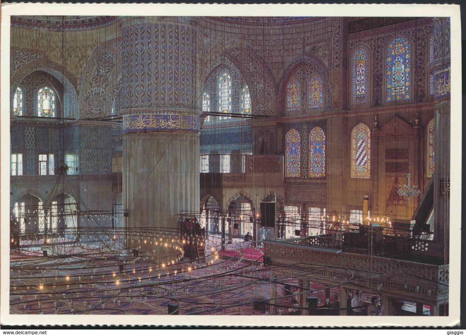 °°° 79 - TURKEY - ISTANBUL - INTERIOR OF THE BLUE MOSQUE - 1998 °°° - Turchia