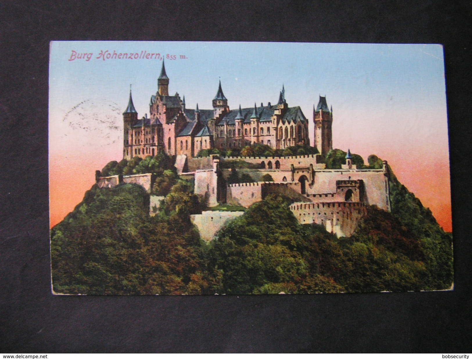 Burg Stempel Auf  Karte Hohenzollern ,  Ca. 1928 - Bietigheim-Bissingen