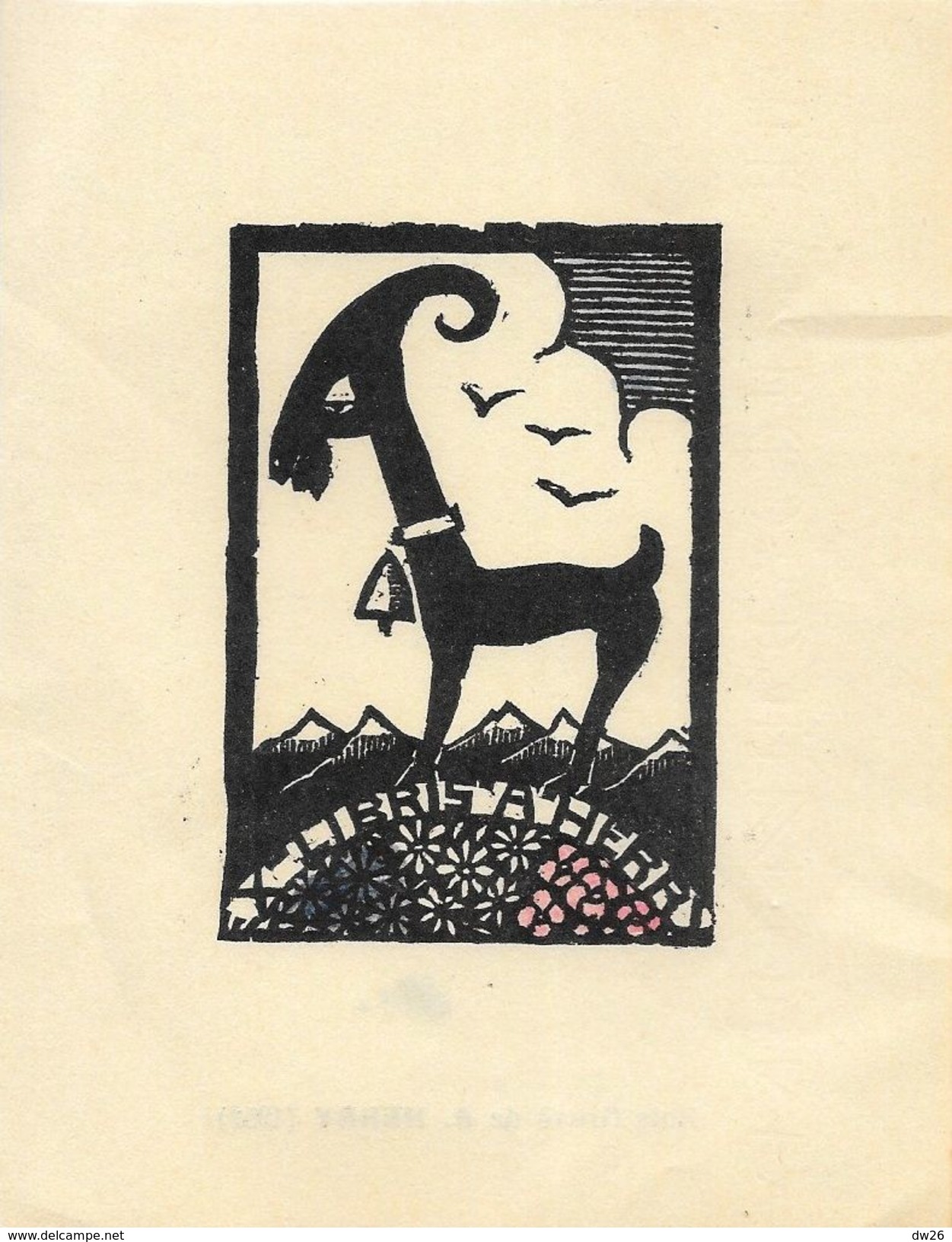 Ex Libris Ingénieur André Herry - Bois Gravé De A. Herry 1952 - 2 Gravures 10 X 13 Cm - Bookplates