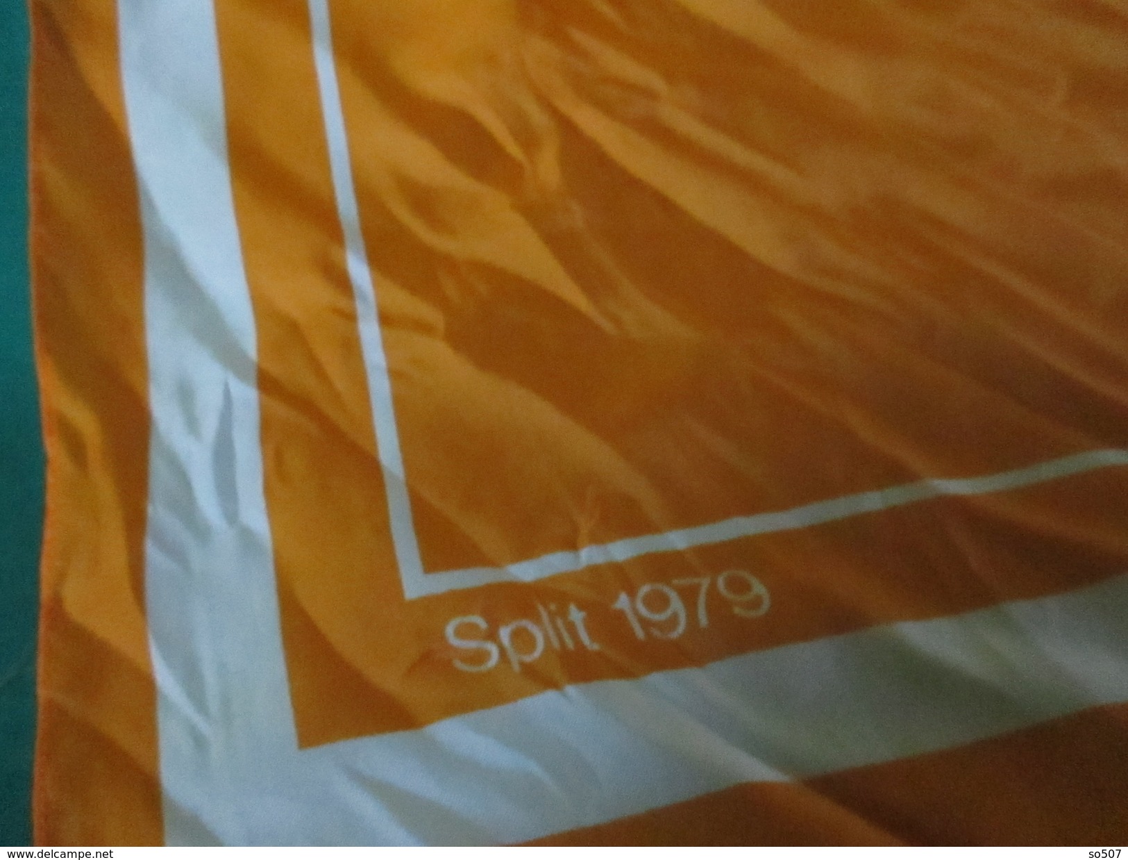 Scarf/Marama-Mediteranske Igre Split / Mediterranean Games Split 1979.  ..Dimen:70x70cm - Apparel, Souvenirs & Other