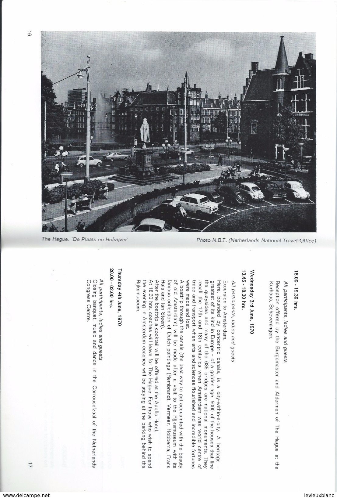 IRU/ XIIéme Congres Den Haag /LA HAYE/Pays Bas/Congrés Intern./Union Internationale Des Transports Routiers/1970  PROG92 - Programmes
