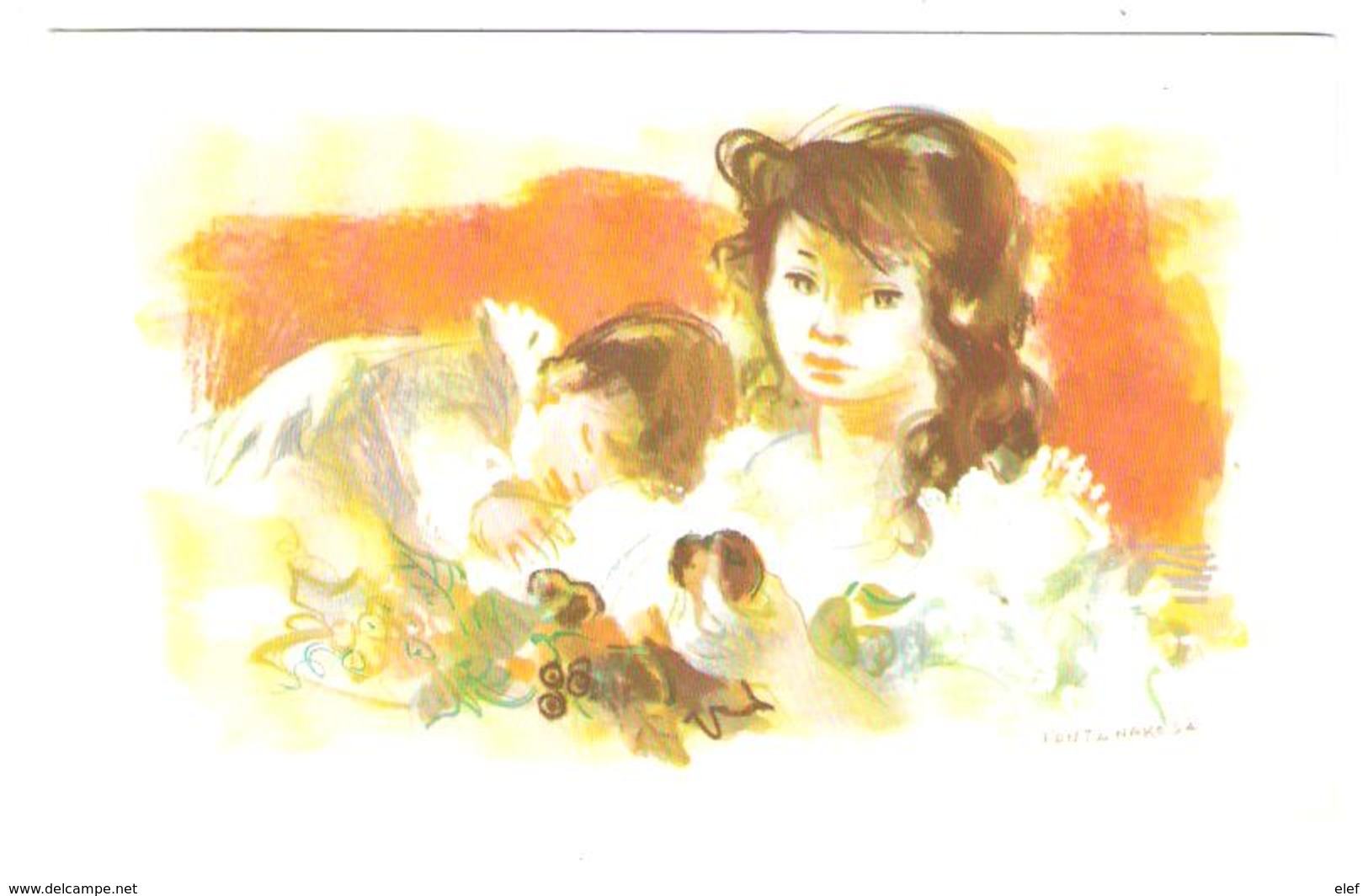 TELEGRAM / Télégramme Du LUXEMBOURG CROIX ROUGE , Illustré Jeune Femme & Enfant Par Fontanarosa; Neuf,TB - Telegrafi