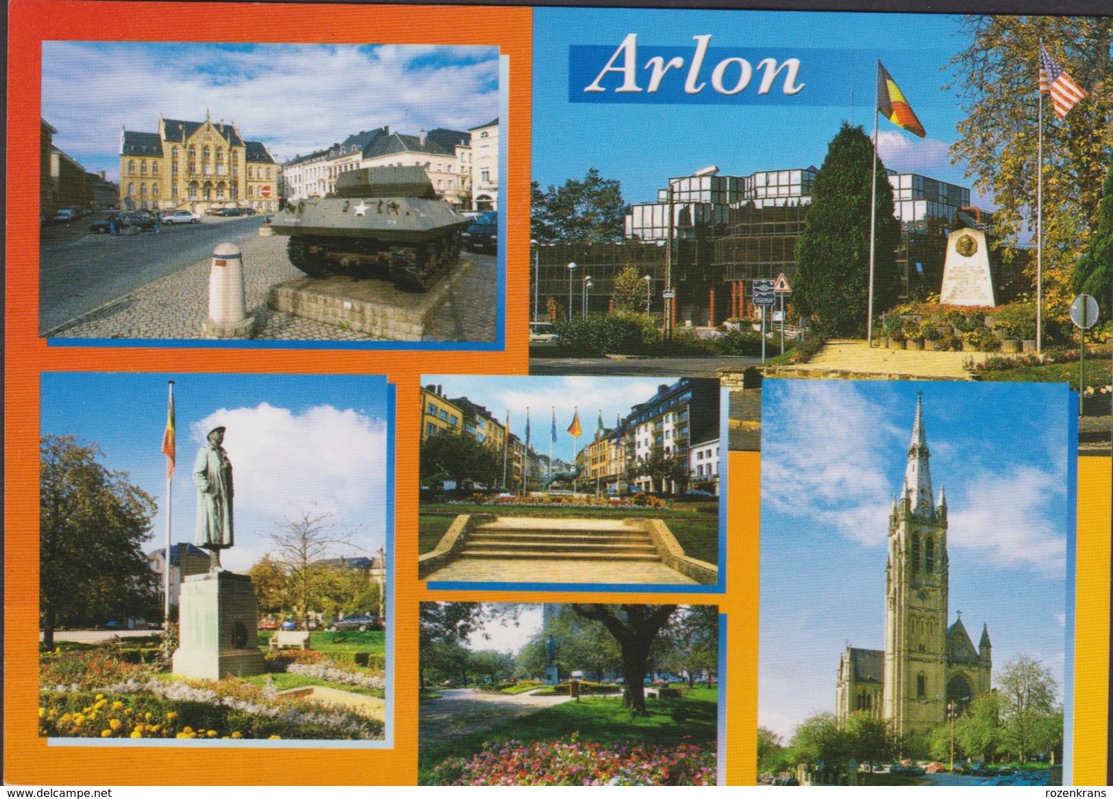 Grote Kaart Arlon Arlon Monument WWII WW2 Monuments Commémoratif - Arlon