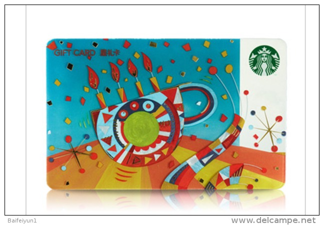 2016 China Starbucks Happy Birthday To A Few Gift Cards Used (RMB200) - China