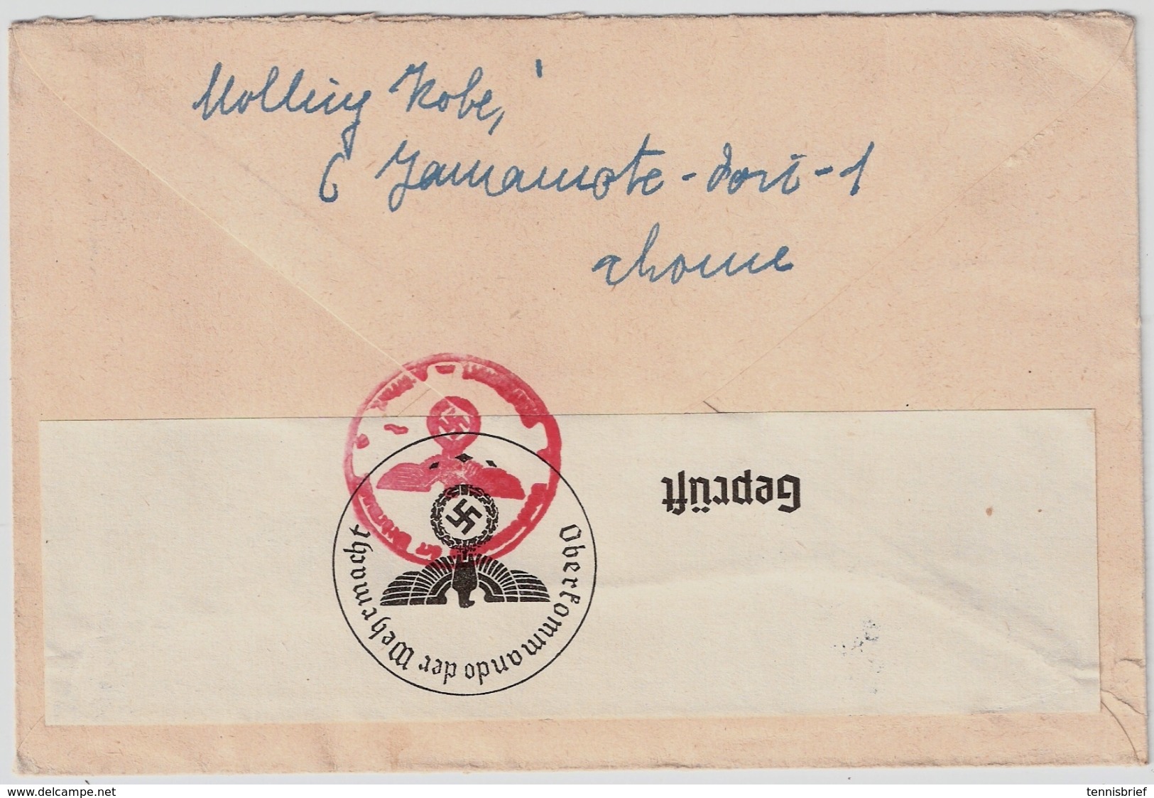 1940, 10 S. On Censor - Cover, Scarce Roman Cancel , #6736 - Brieven En Documenten