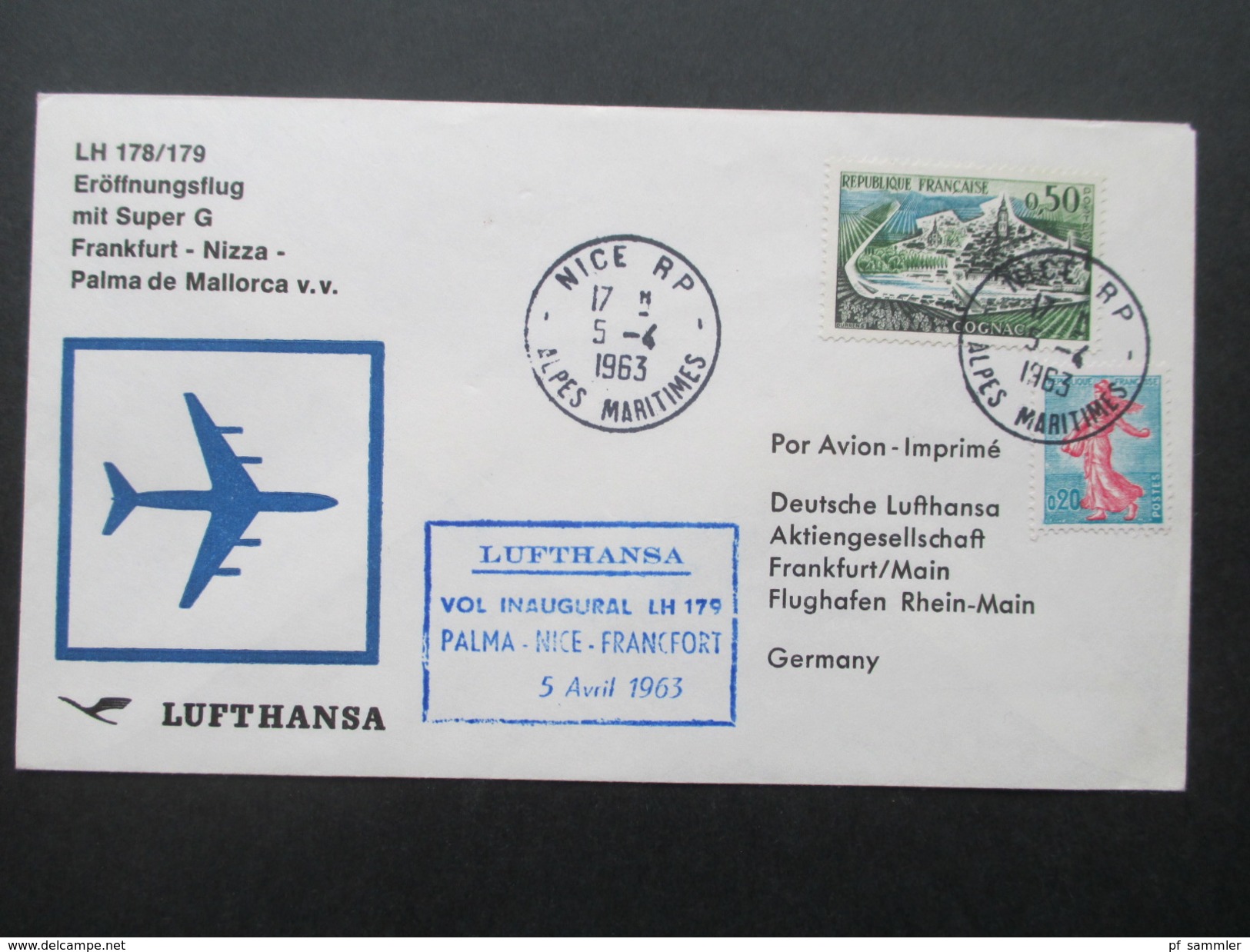 BRD / Berlin  - Europa u. Naher Osten 1. Flug / Lufthansa 40 Belege der Jahre 1957 - 1978 mit besseren!