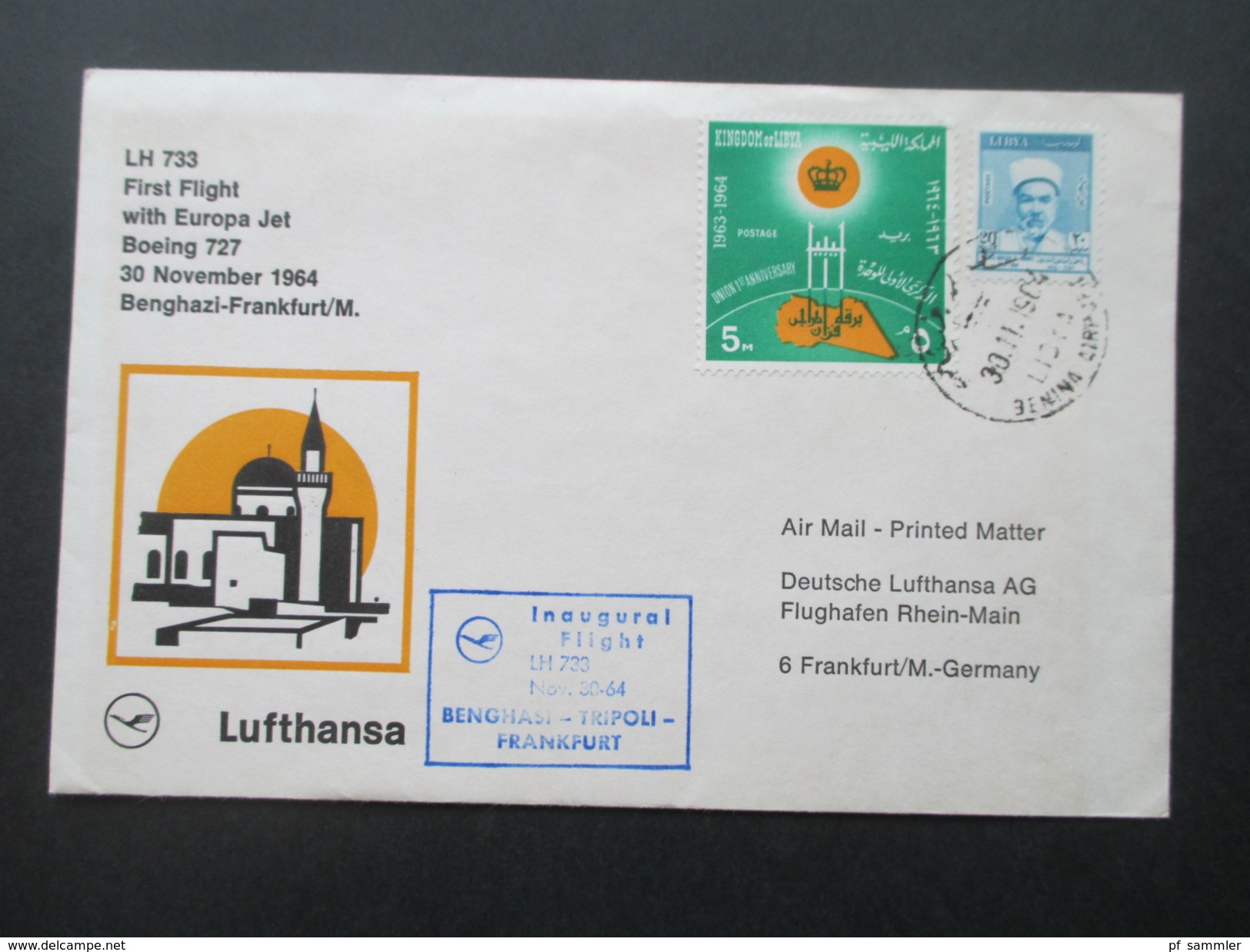 BRD / Berlin  - Europa u. Naher Osten 1. Flug / Lufthansa 40 Belege der Jahre 1957 - 1978 mit besseren!