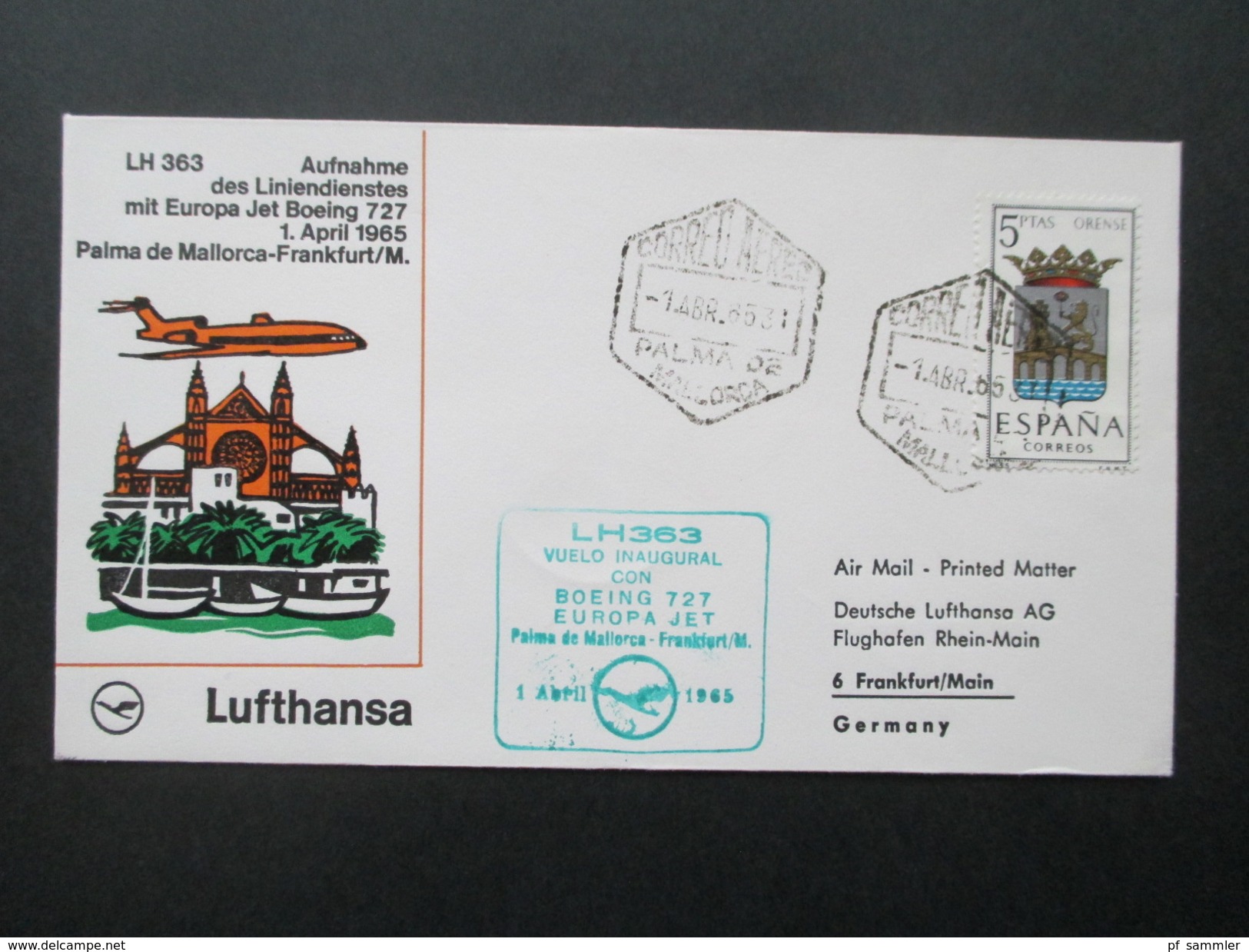 BRD / Berlin  - Europa u. Naher Osten 1. Flug / Lufthansa 40 Belege der Jahre 1957 - 1978 mit besseren!