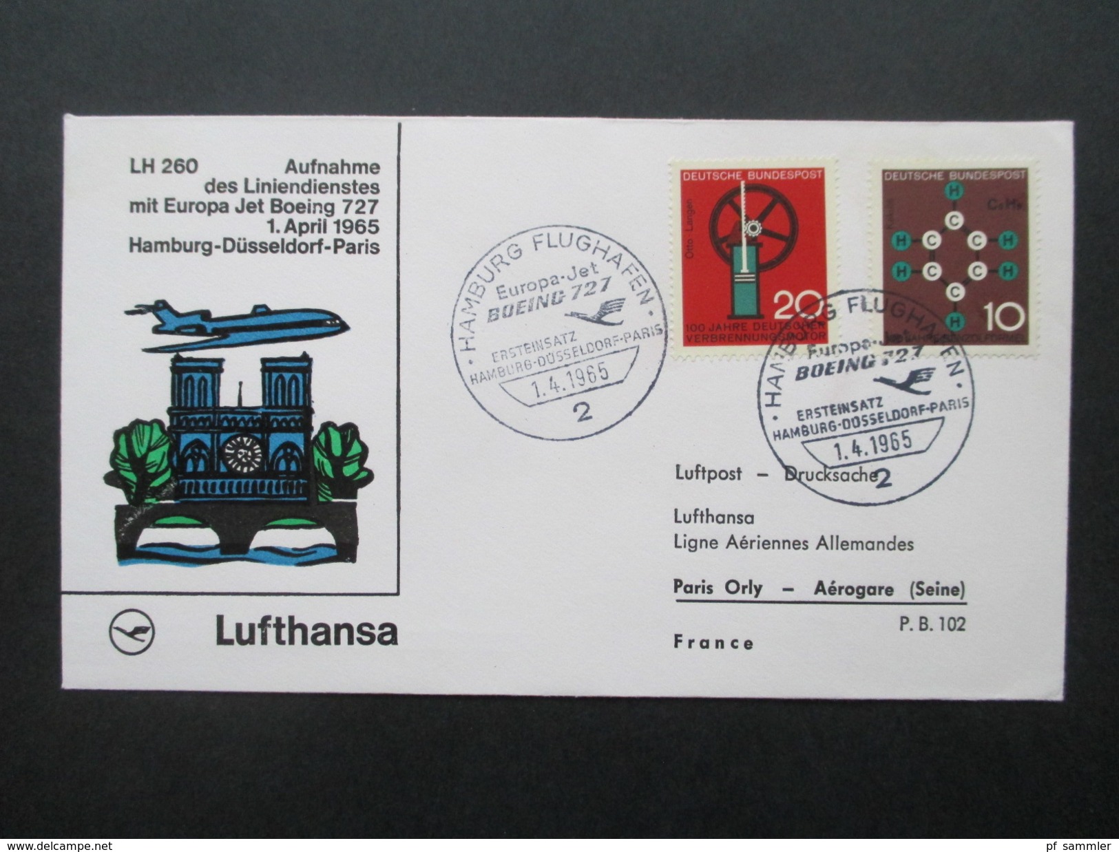 BRD / Berlin  - Europa u. Naher Osten 1. Flug / Lufthansa 40 Belege der Jahre 1957 - 1978 mit besseren!