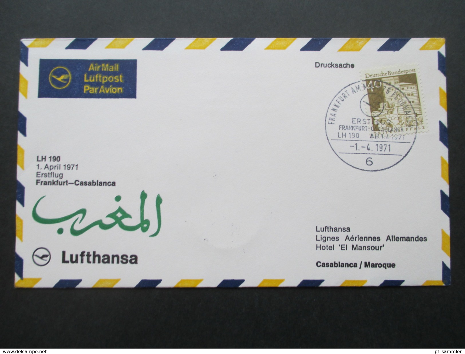 BRD / Berlin  - Europa u. Naher Osten 1. Flug / Lufthansa 40 Belege der Jahre 1957 - 1978 mit besseren!