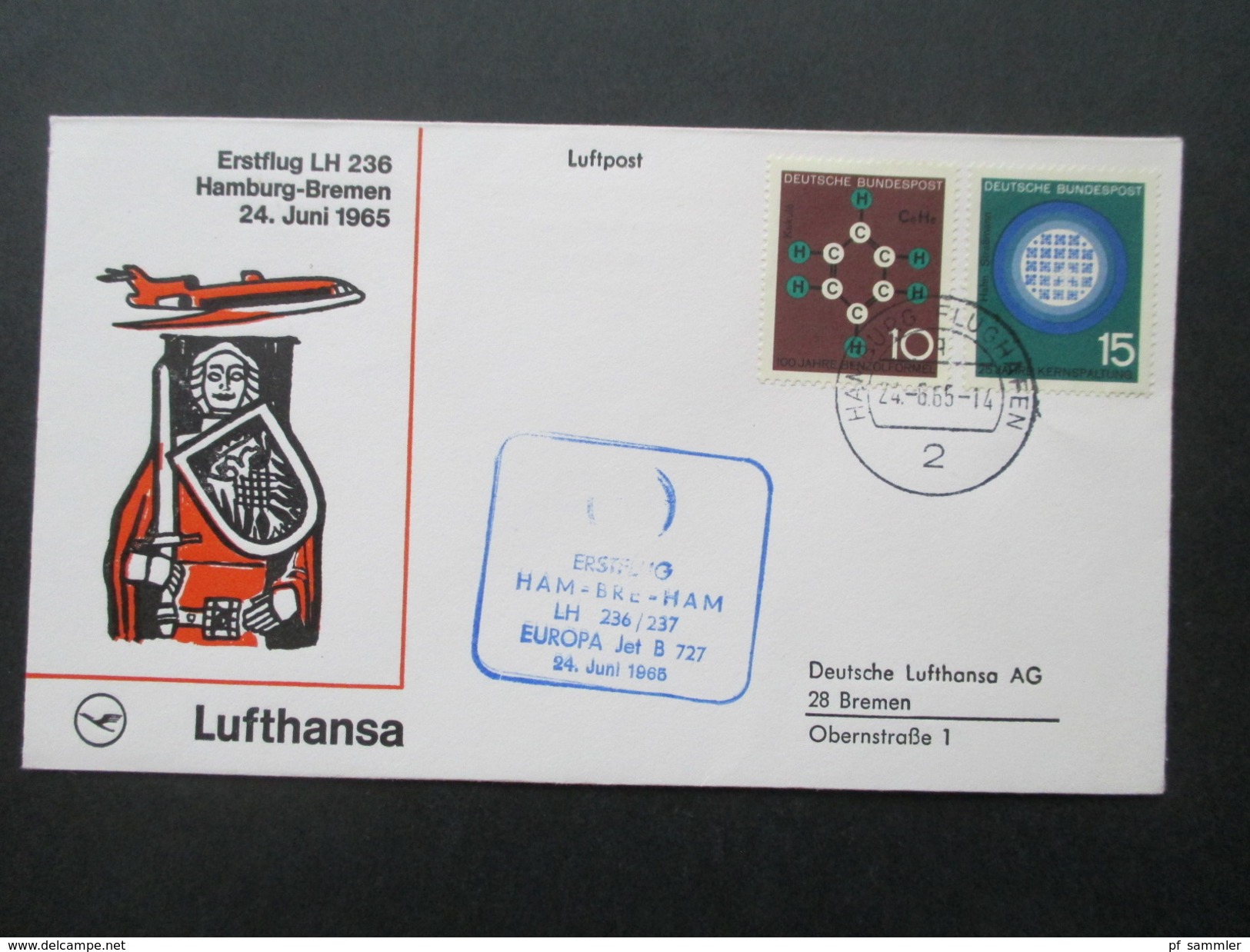 BRD / Berlin  - Europa u. Naher Osten 1. Flug / Lufthansa 40 Belege der Jahre 1957 - 1978 mit besseren!