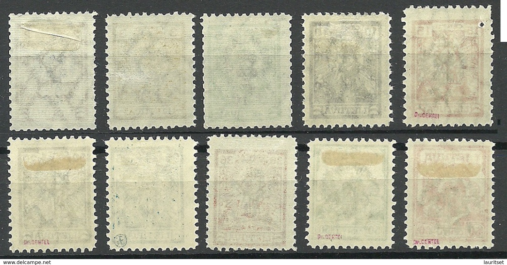 LITAUEN Lithuania 1924 Michel 224 - 233 * Incl 227 X 230 X Many Signed ! - Lithuania