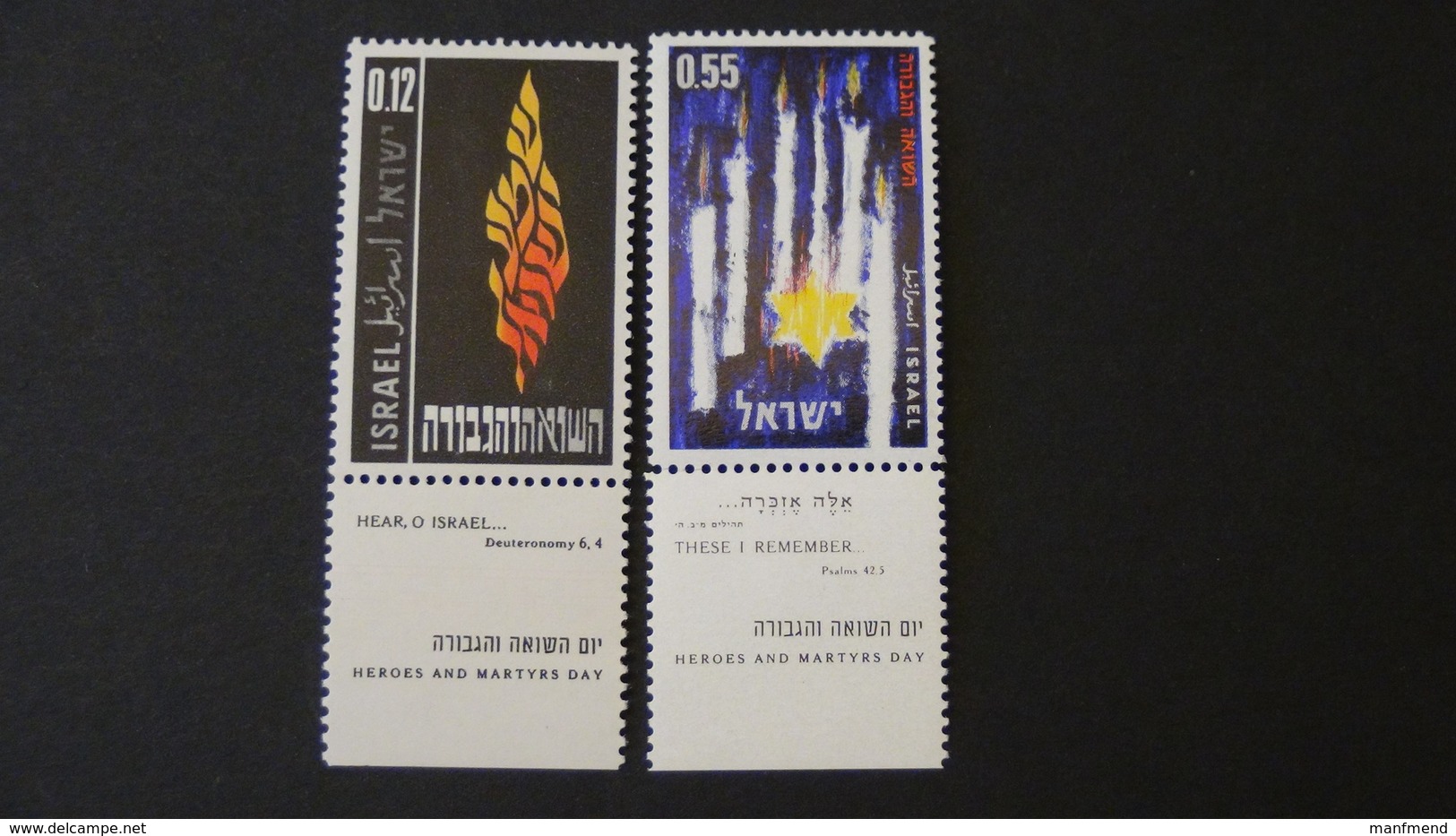 Israel - 1962 - Mi: 256-7 - YT: 218-9**MNH - Look Scan - Nuovi (con Tab)