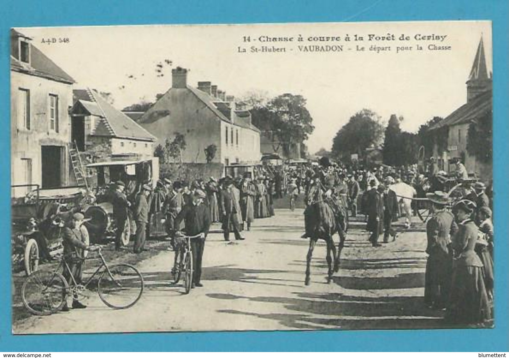 CPA 14 - Départ Pour La Chasse à Courre Forêt De Cerizy - La St Hubert VAUBADON 14 - Sonstige & Ohne Zuordnung