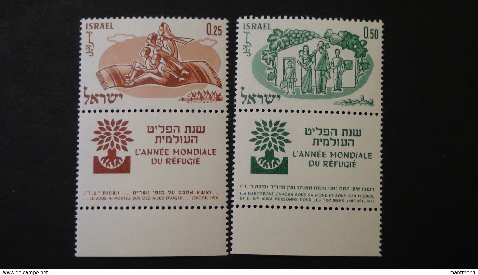 Israel - 1960 - Mi:212-3  - YT: 174-5**MNH - Look Scan - Ungebraucht (mit Tabs)