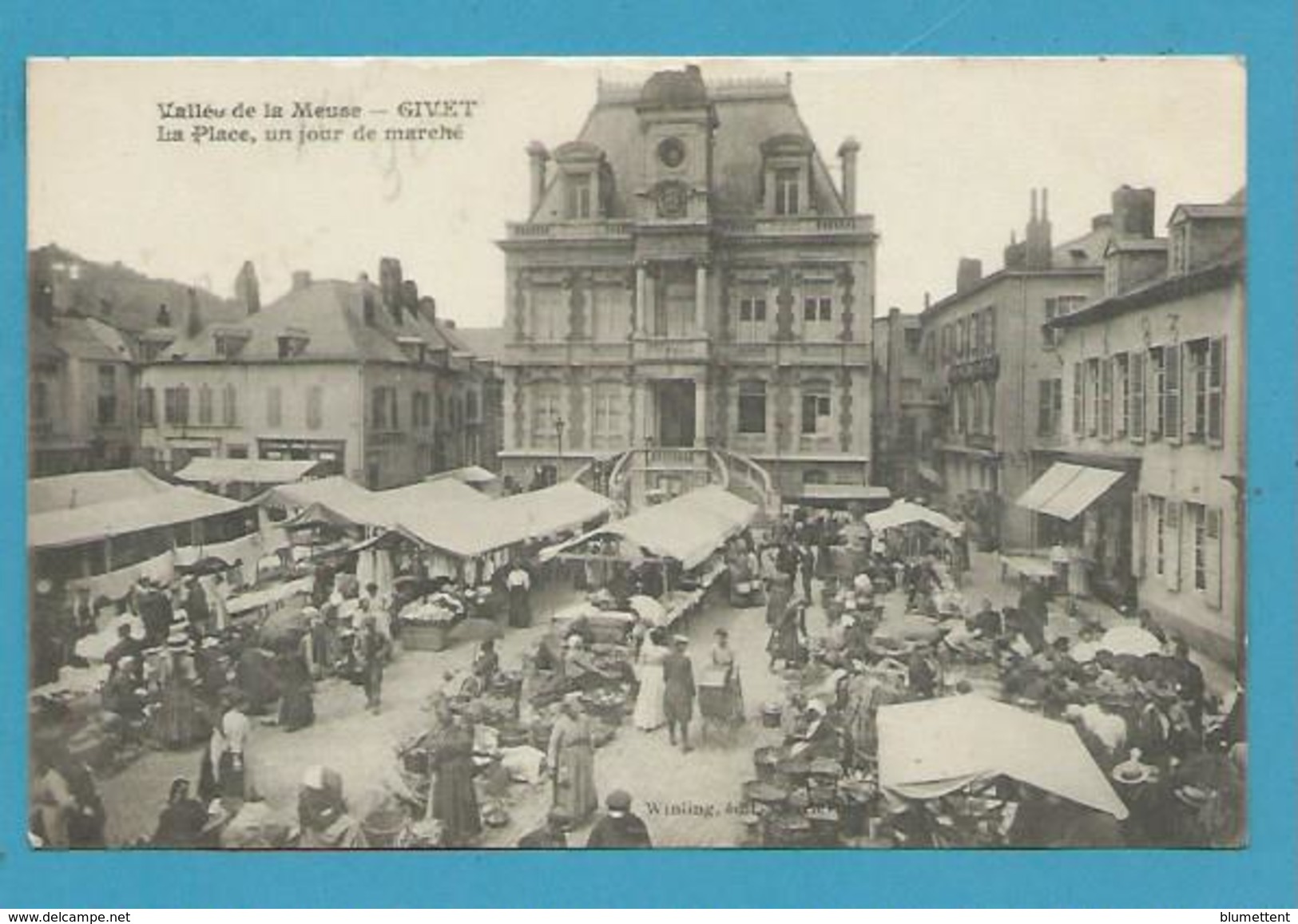 CPA  - Métier Marchands Ambulants Le Marché GIVET 08 - Givet