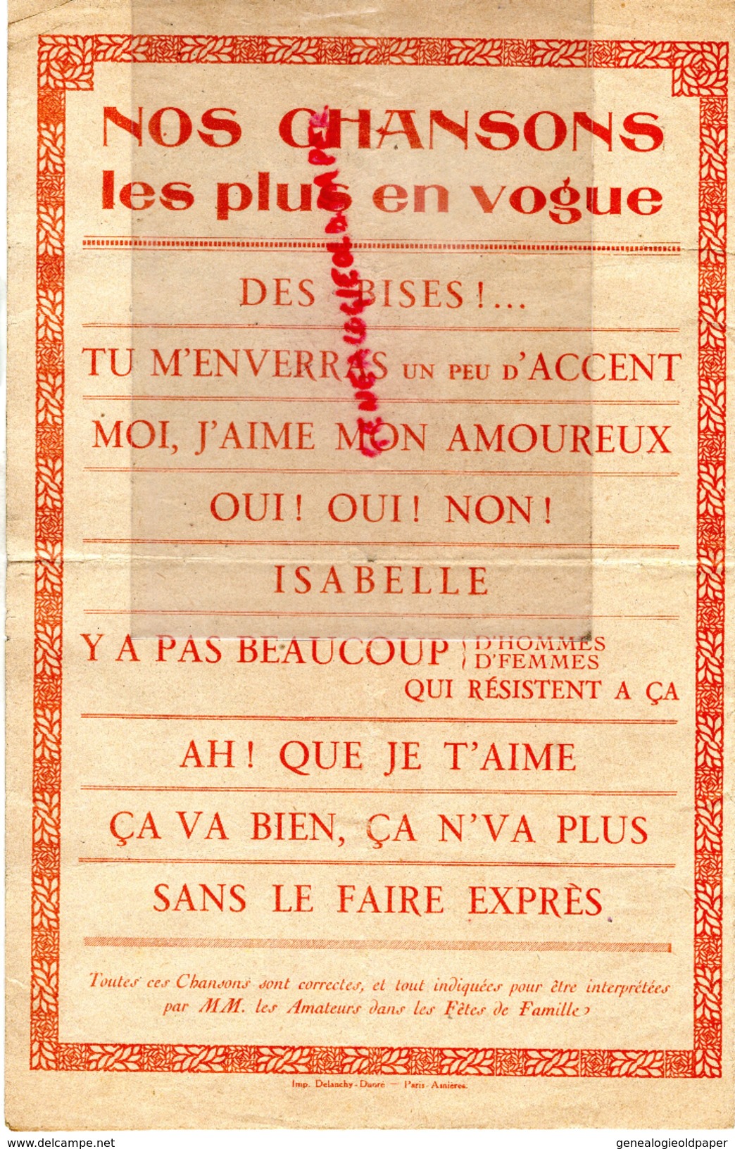 PARTITION MUSICALE- EN CARAVANE CHANTE PAR CARMEN VILDEZ-FOX TROT-GENE WILLIAMS - BRIQUET ET SAINT GRANIER-1925 - Partitions Musicales Anciennes