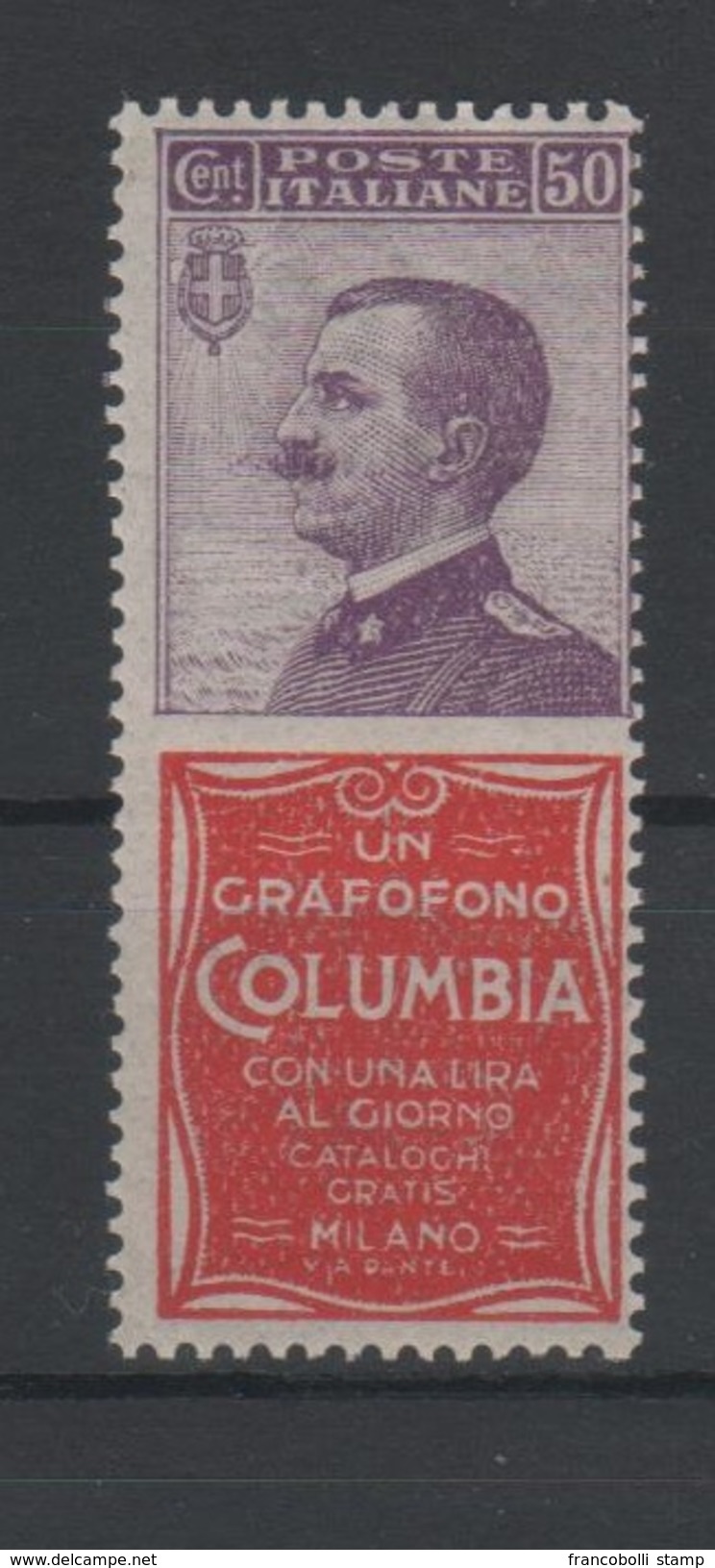 1924-25 Pubblicitari 50 C. Columbia MNH - Usati