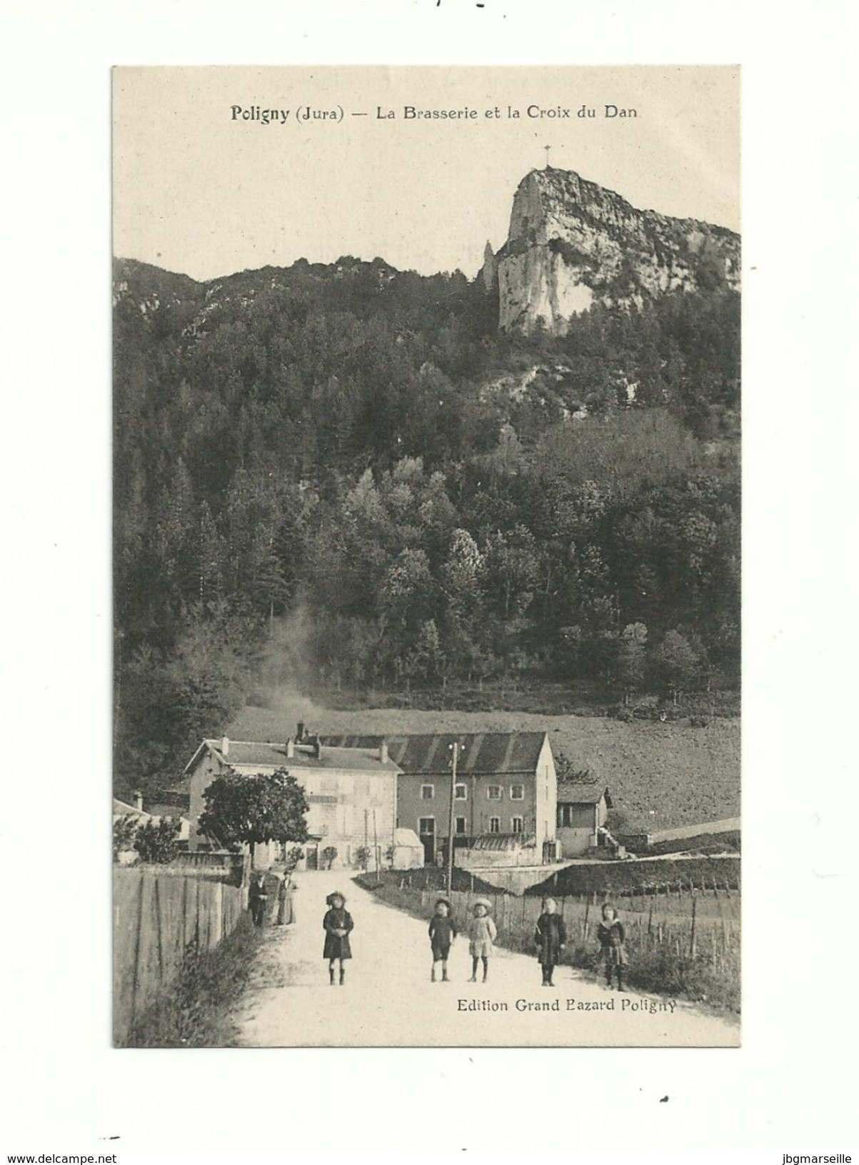 2 CP Anciennes ...  De POLIGNY (jura)..." Brasserie (animée) Et Croix Du Dan  ".....à Voir.... - Autres & Non Classés