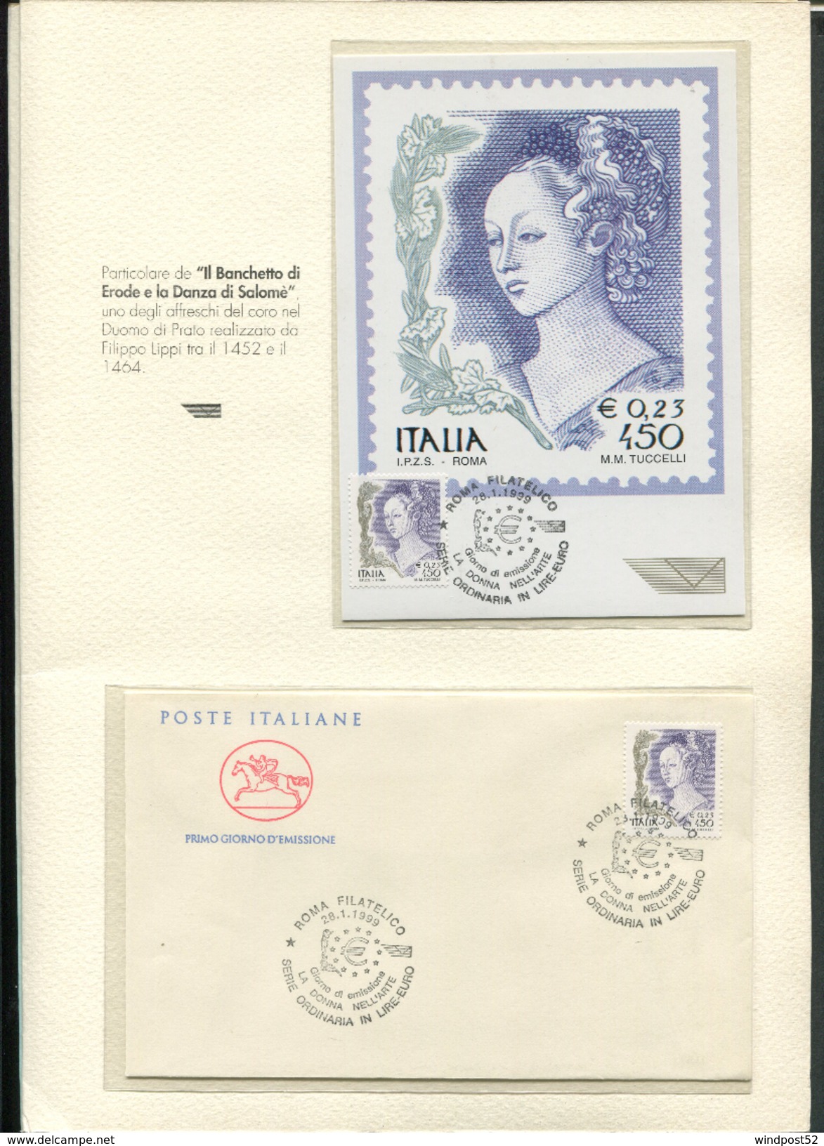 ITALIA - FOLDER 1999 -  LA DONNA NELL'ARTE - Folder