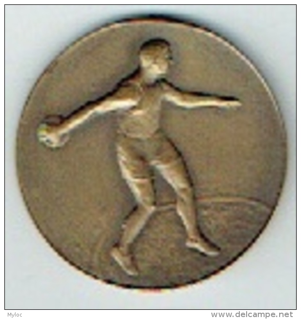 Médaille Bronze. Sport. Athlétisme. Royal Racing Club De Bruxelles. Match Racing - Union  192. 30 Mm. 12 Gr - Autres & Non Classés