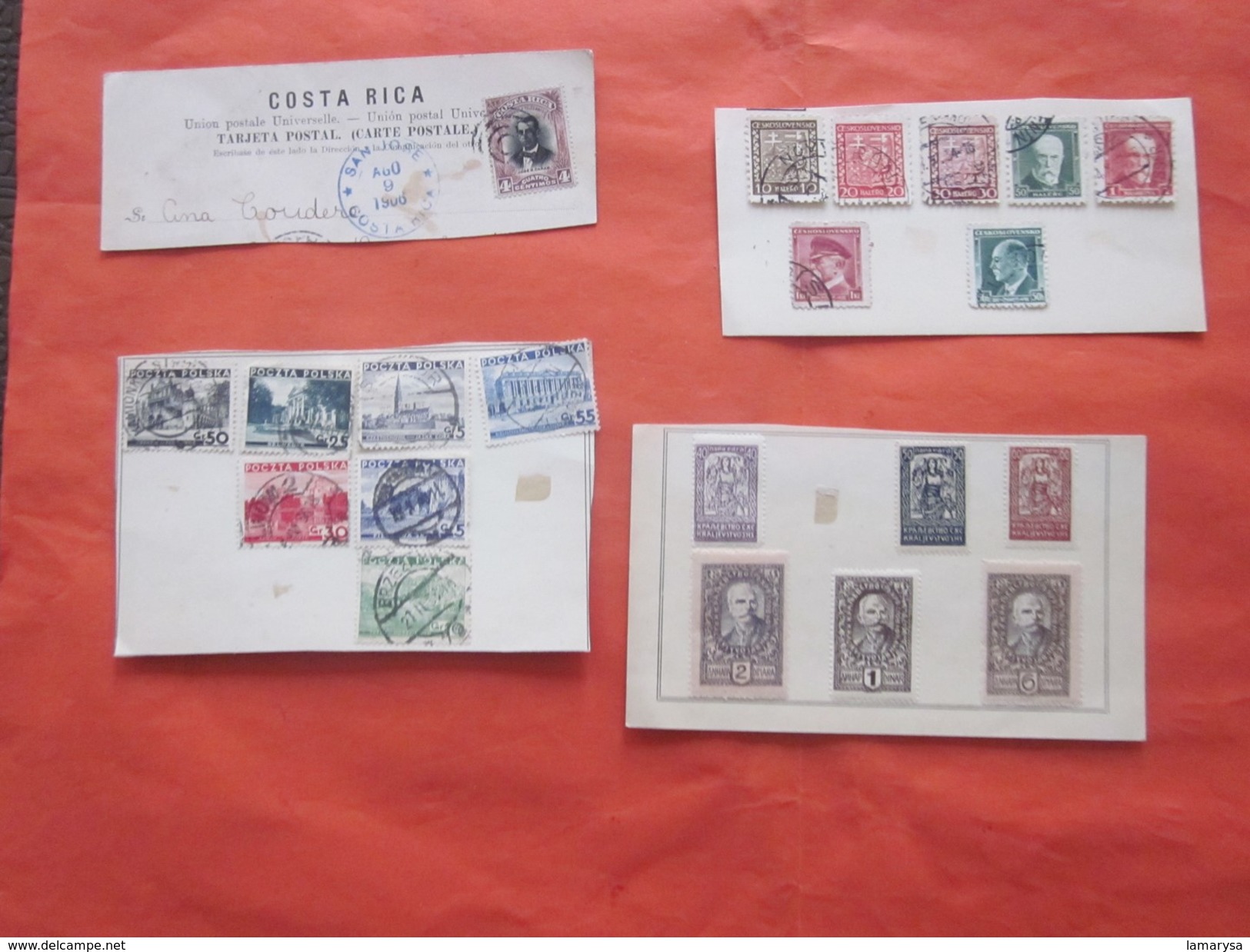 Timbres  Vrac  Cekoslovenko Tchecoslovaquie Oblitérés - Bulgarie Bulgaria * St Polska Pologne-Costa-rica - Lots & Kiloware (max. 999 Stück)