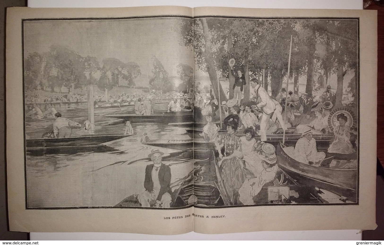 Soleil Du Dimanche Du 15/07/1906 - Les Danseuses De S.M. Sisowath Roi Du Cambodge - Fêtes Des Régates à Henley - 1900 - 1949