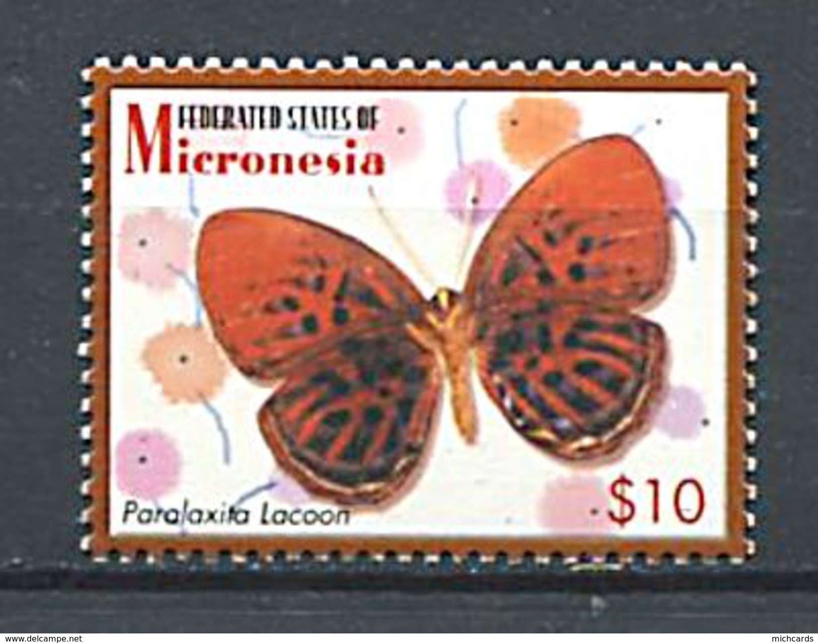 183 MICRONESIE 2006 - Yvert 1495 C - Papillon - Neuf ** (MNH) Sans Trace De Charniere - Micronésie