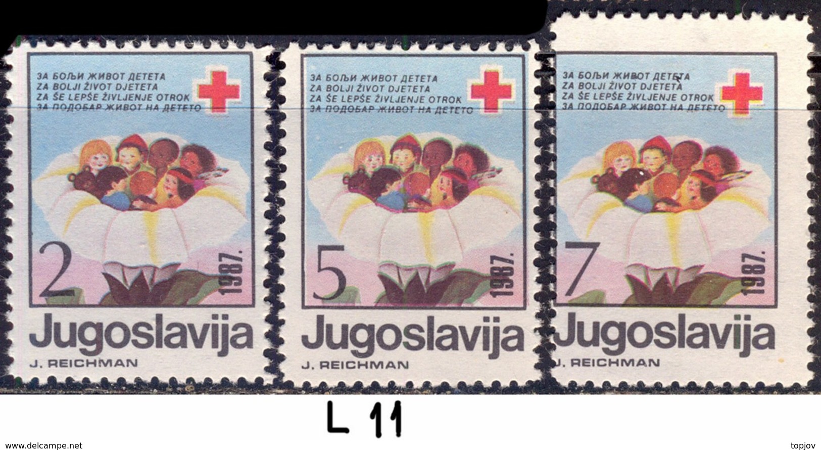 YUGOSLAVIA - JUGOSLAVIA - RED CROSS  Perf L 11  - **MNH - Beneficenza