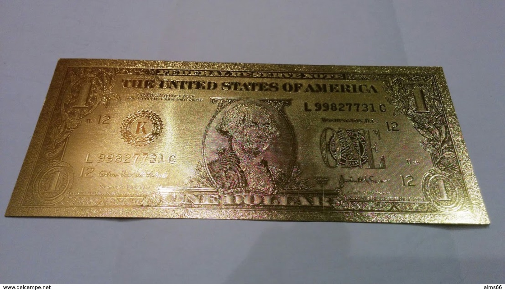 USA 1 Dollar 2003 A UNC - Gold Plated - Very Nice But Not Real Money! - Biljetten Van De  Federal Reserve (1928-...)