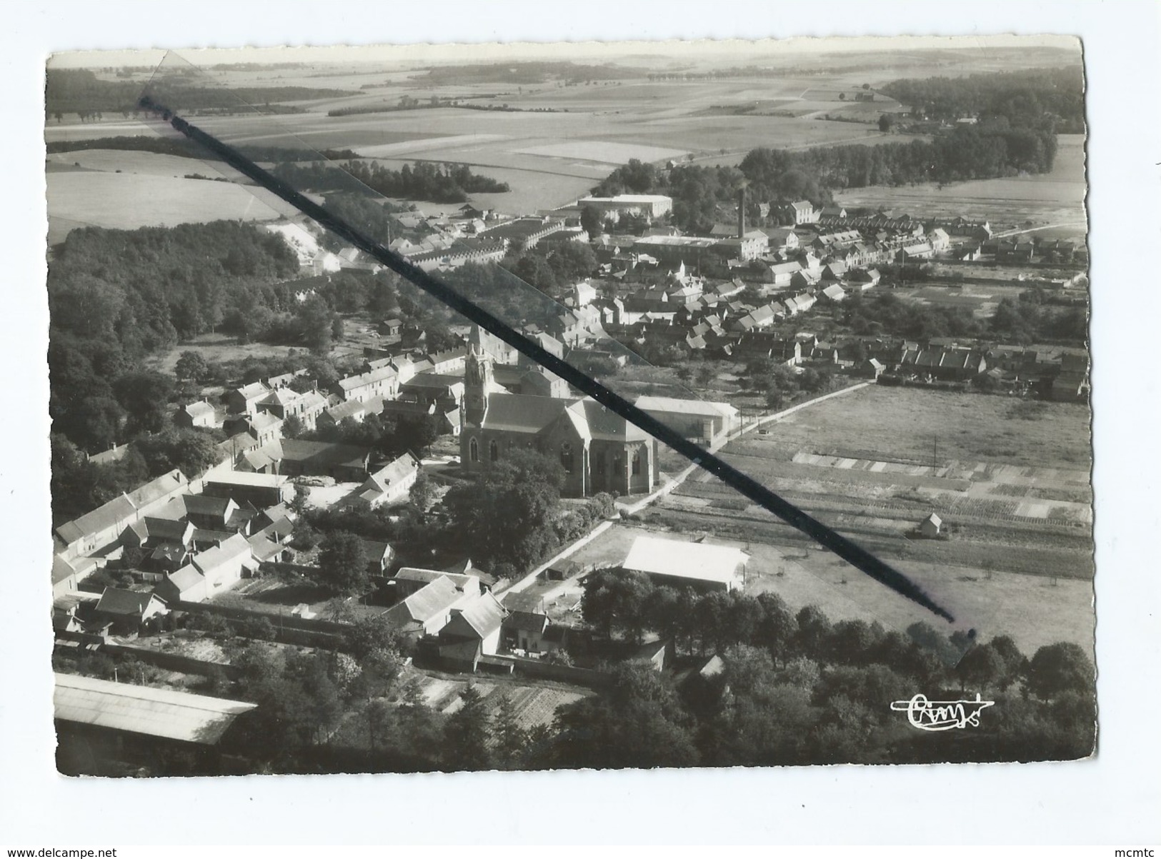 CPM - Saleux  (Somme ) - L'Eglise  -  Vue Aérienne - Autres & Non Classés