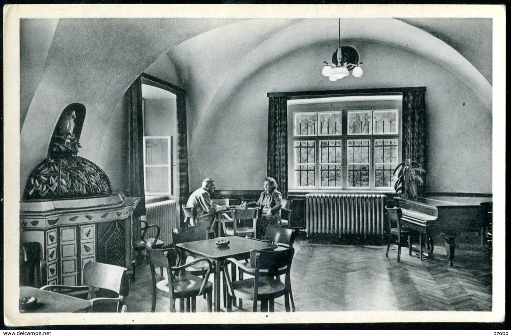 004-AUSTRIA Oesterreich ZELLERN Amstetten Nieder Oesterreich  Pension Restaurant Interieur (interior) Ca 1950 - Amstetten