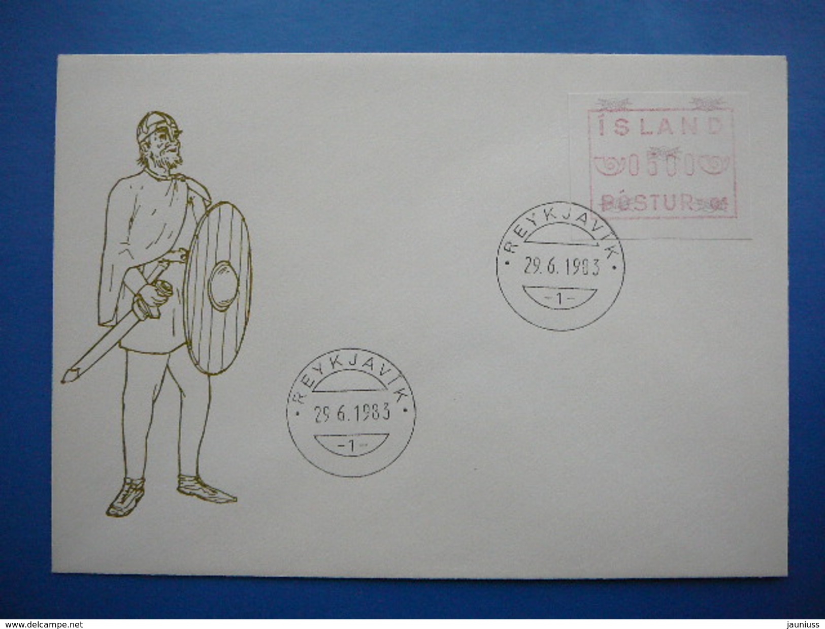 FDC Automatenmarke # Iceland 1983 # Island - Lettres & Documents