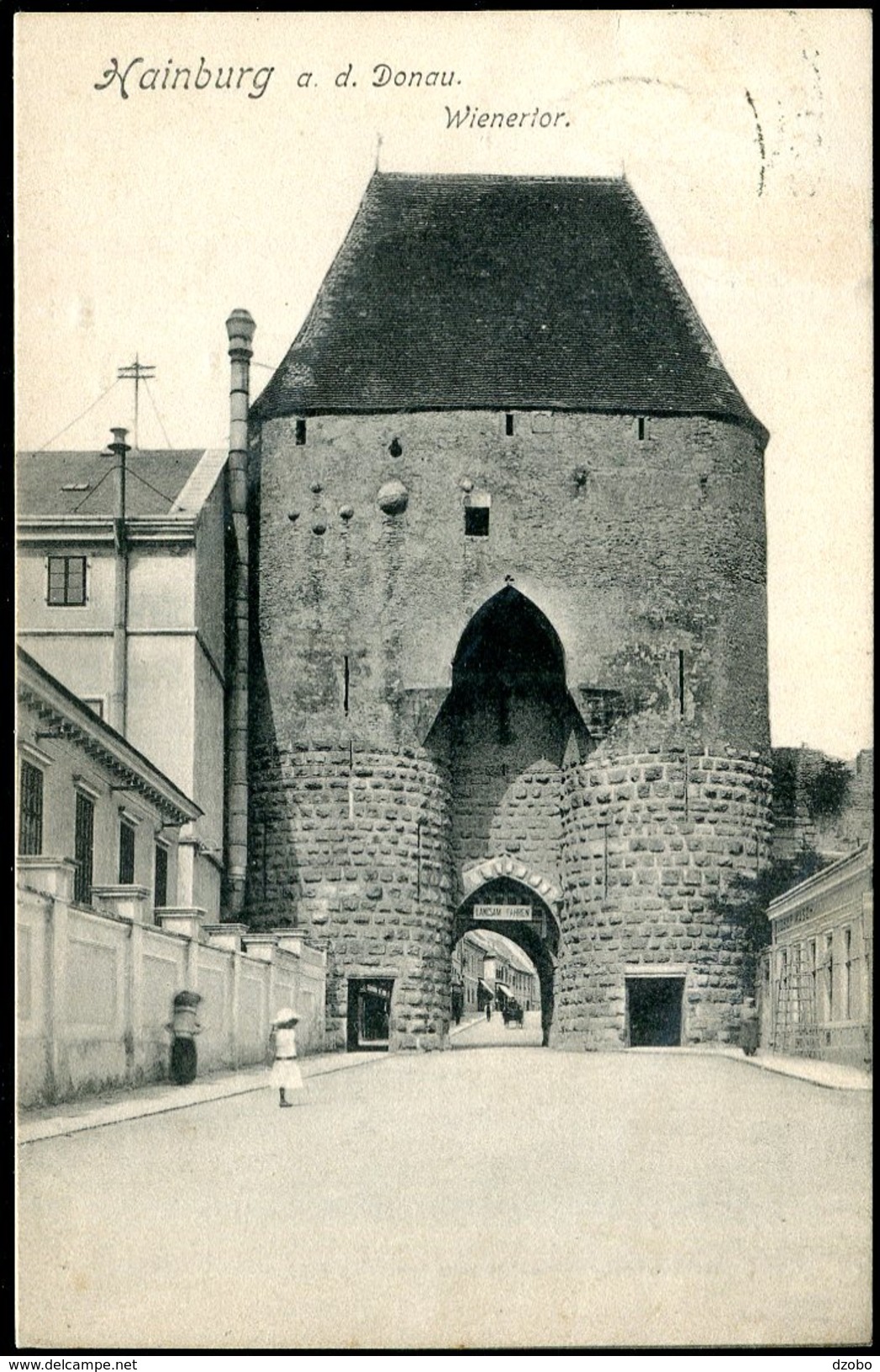 007-AUSTRIA Oesterreich HAINBURG Nieder Oesterreich  Wiener Tor (Tower)  Ca 1910 - Hainburg