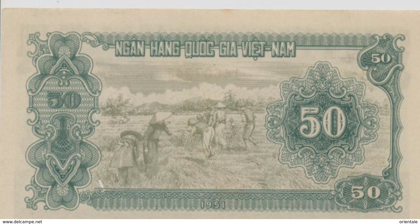 VIETNAM  P. 61a 50 D 1951 AUNC - Vietnam