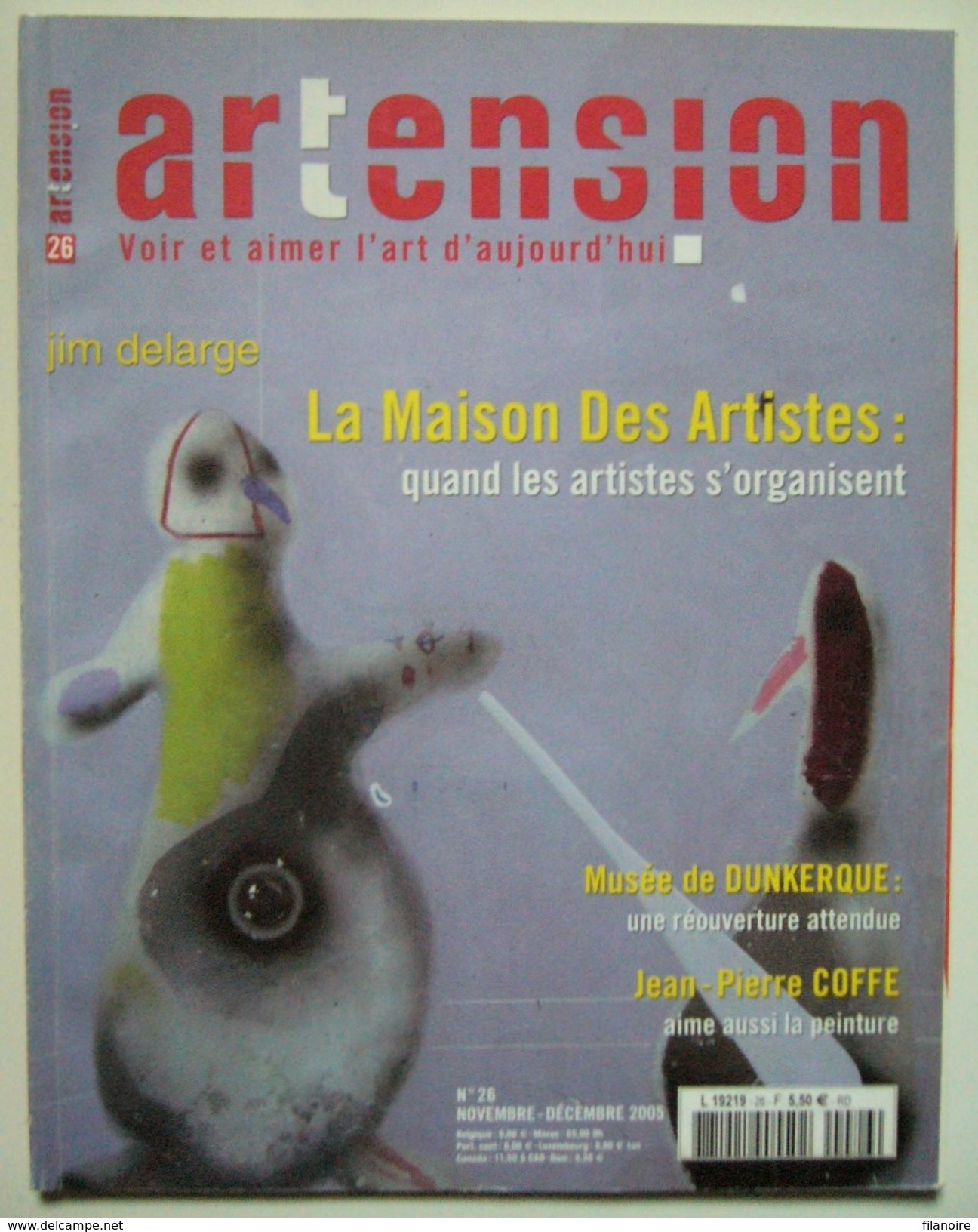 ARTENSION N°26 Jim DELARGE / La Maison Des Artistes (novembre-décembre 2005) - Art