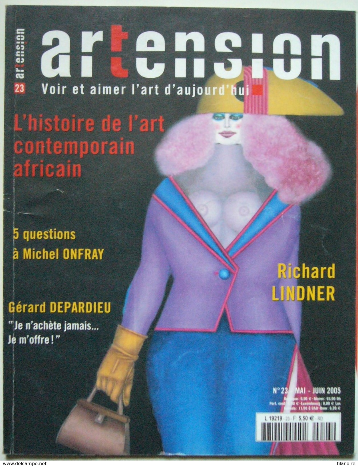 ARTENSION N°23 Michel ONFRAY / Richard LINDNER Etc. (mai-juin 2005) - Art